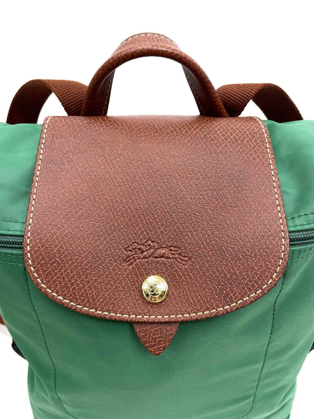 Longchamp Longchamp Paris Le Pliage Green Backpack – Grass Green Size ONE SIZE - 8 Thumbnail