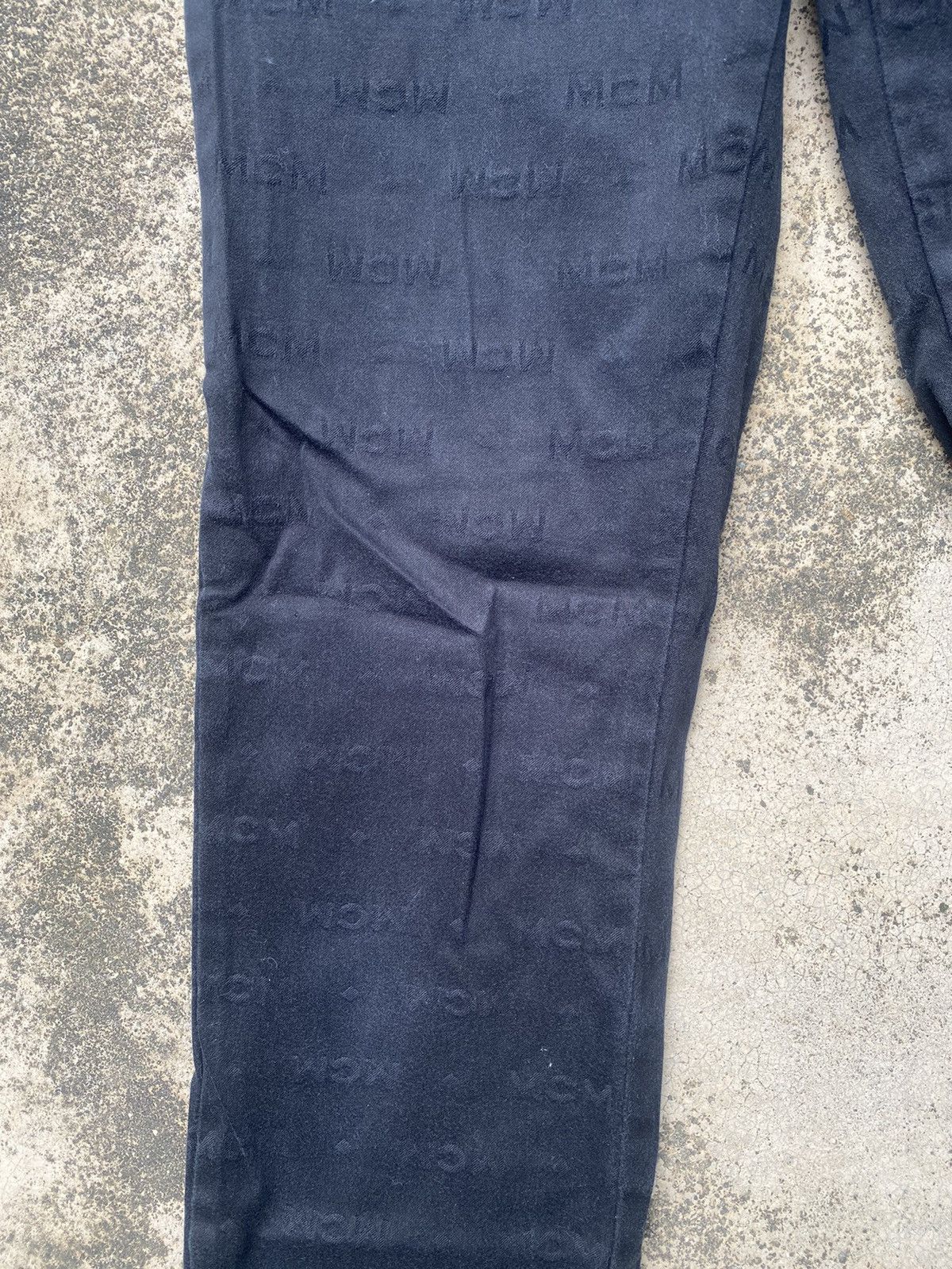 Designer × If Six Was Nine × MCM MCM Monogram Flare Stretchable Casual Pants Size US 26 / EU 42 - 10 Thumbnail