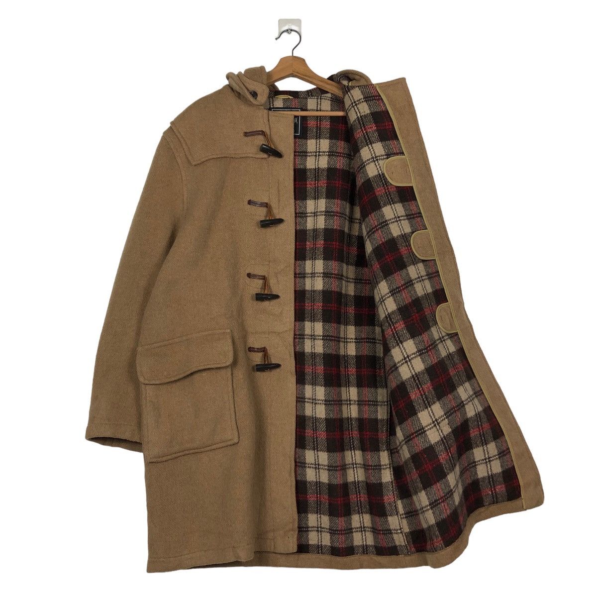Vintage 🔥Vintage Duffle Wool Jacket Gloverall Blanket Tartan Check Size US M / EU 48-50 / 2 - 11 Thumbnail