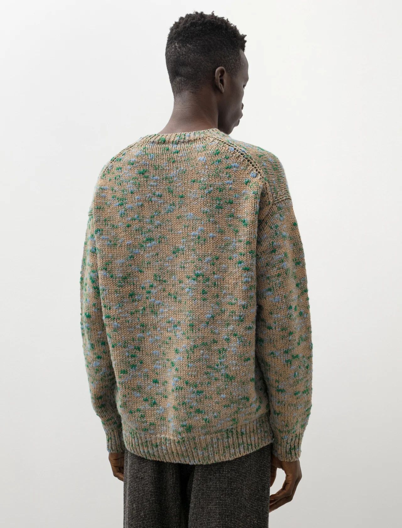Auralee 💚 Auralee Wool Multicolor Slub Knit Sweater NEW Size US XL / EU 56 / 4 - 7 Thumbnail