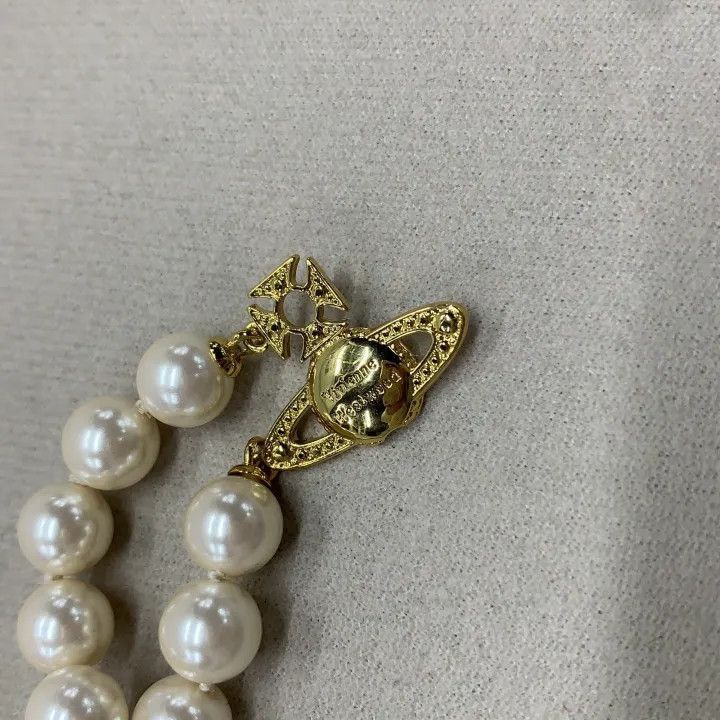 Vivienne Westwood Vivienne Westwood Graziella Pearl Choker Gold -2507 Size ONE SIZE - 6 Thumbnail