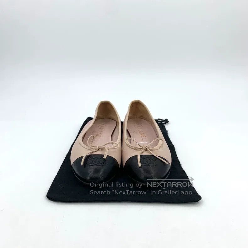 Chanel Chanel Nude pink round toe lacing bow casual flat shoes Size US 5.5 / IT 35.5 - 9 Thumbnail