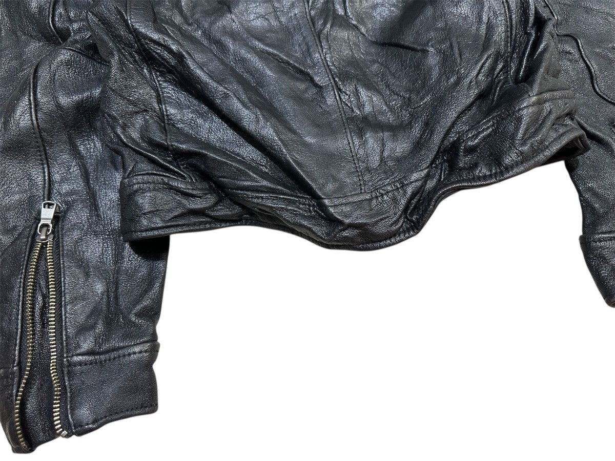 Tete Homme 🔥Y2K Archived Tete Homme Goat Leather Biker Jacket Goth Punk Size US XS / EU 42 / 0 - 8 Thumbnail