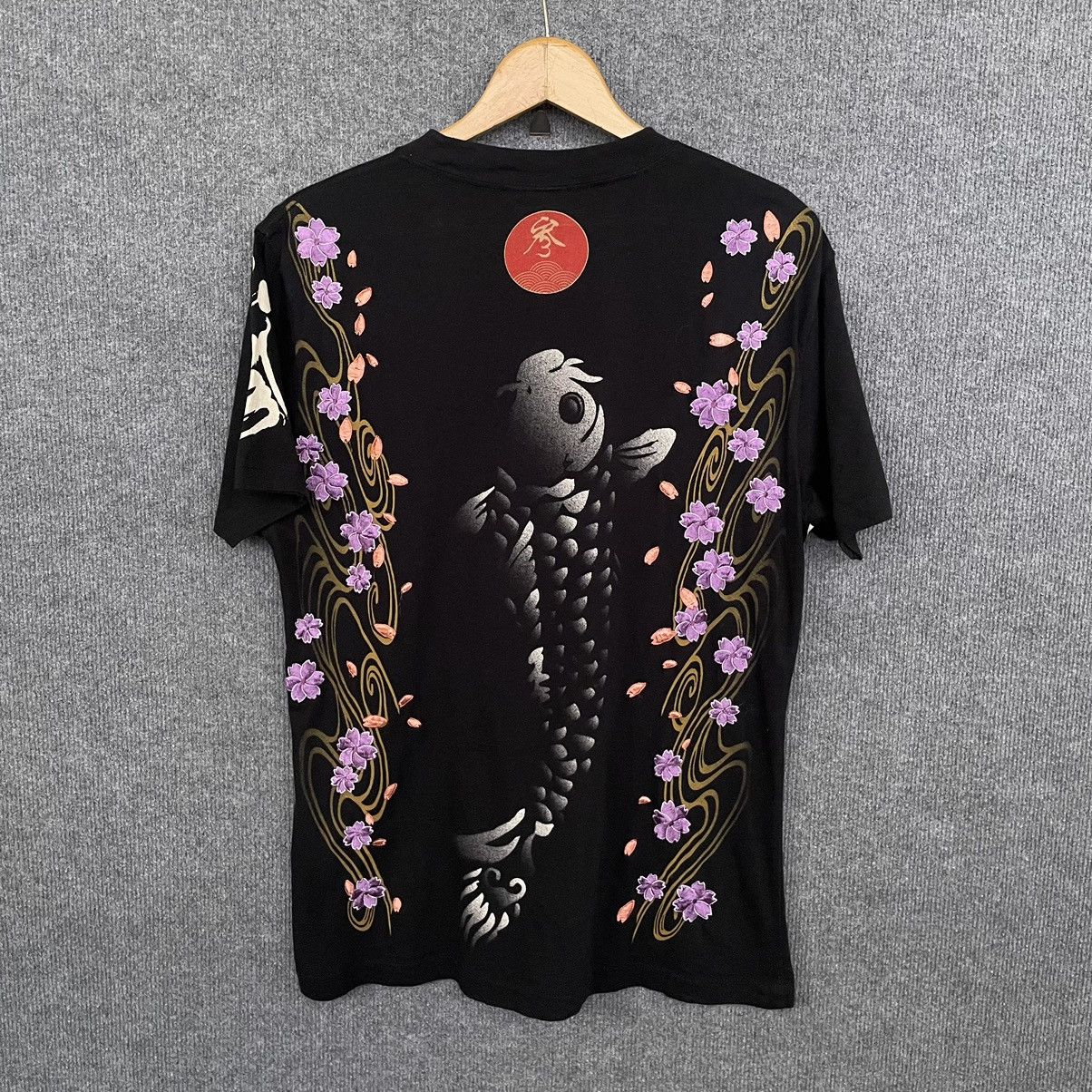 Japanese Brand Koi Fish Sukajan Karakuri Ed Hardy Affliction T Shirt Size US M / EU 48-50 / 2 - 5 Thumbnail