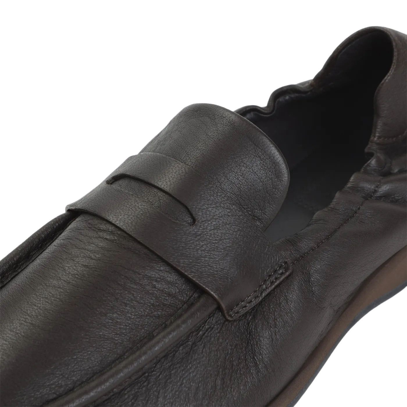 Brioni BRIONI Flex Caffe Brown Leather Loafers New & Authentic (Men Size US 10.5 / EU 43-44 - 4 Thumbnail