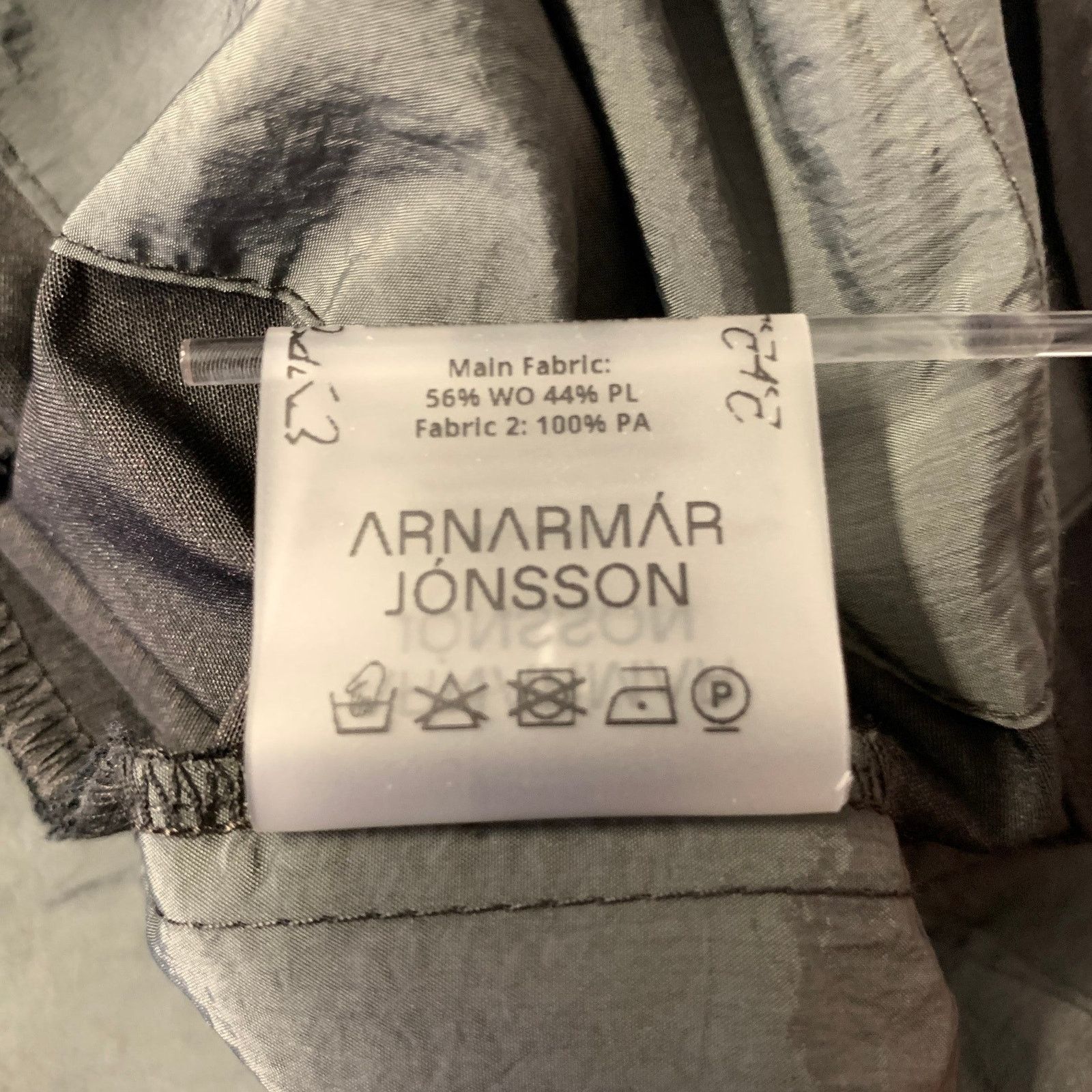 Arnar Mar Jonsson ARNAR MAR JONSSON L Grey Wool Blend Drawstring Casual Pants Size US 35 - 6 Thumbnail