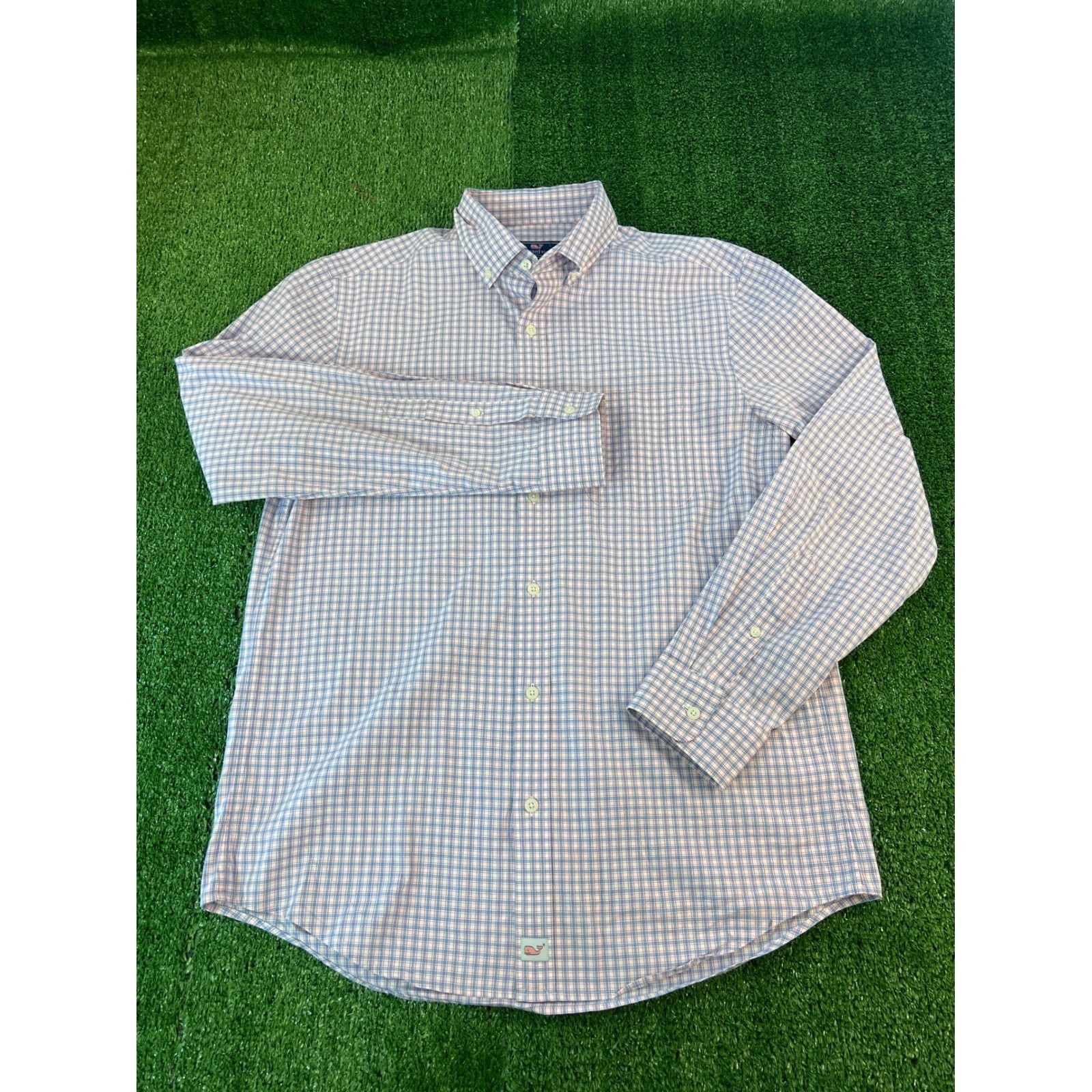 Vineyard Vines Vineyard Vines Mens Murray Shirt Blue Pink Micro Check M Size US M / EU 48-50 / 2 - 2 Thumbnail