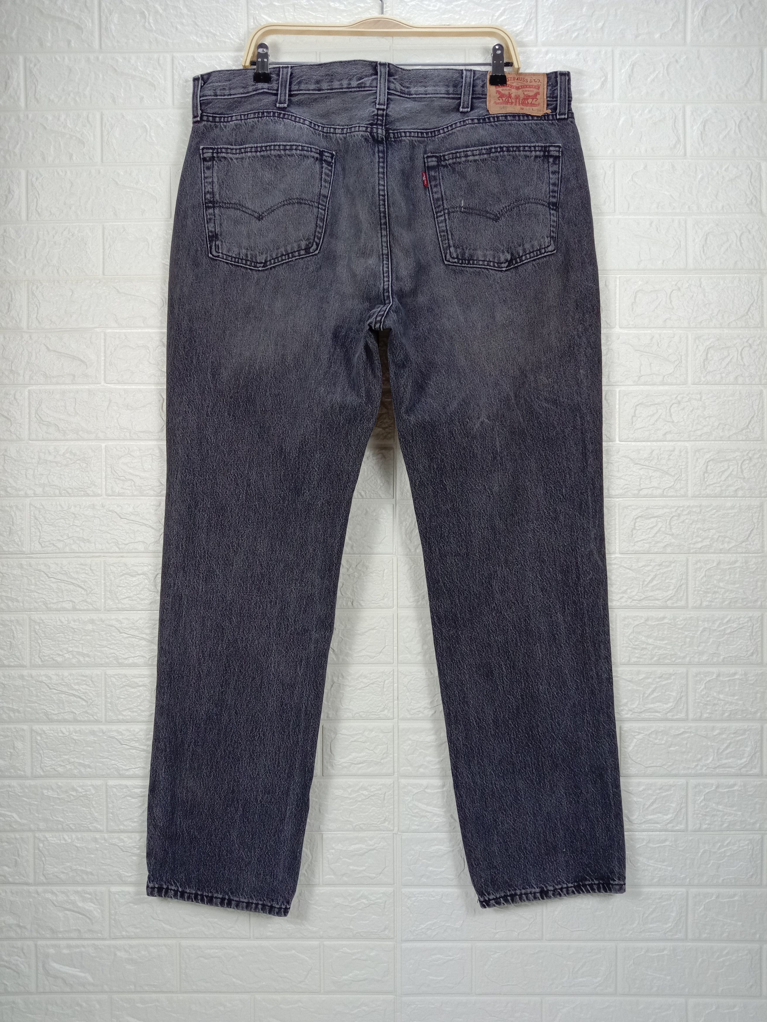 Levi's Vintage Levi's 541 Faded Black Jeans Athletic Fit Denim Size US 38 / EU 54 - 5 Thumbnail