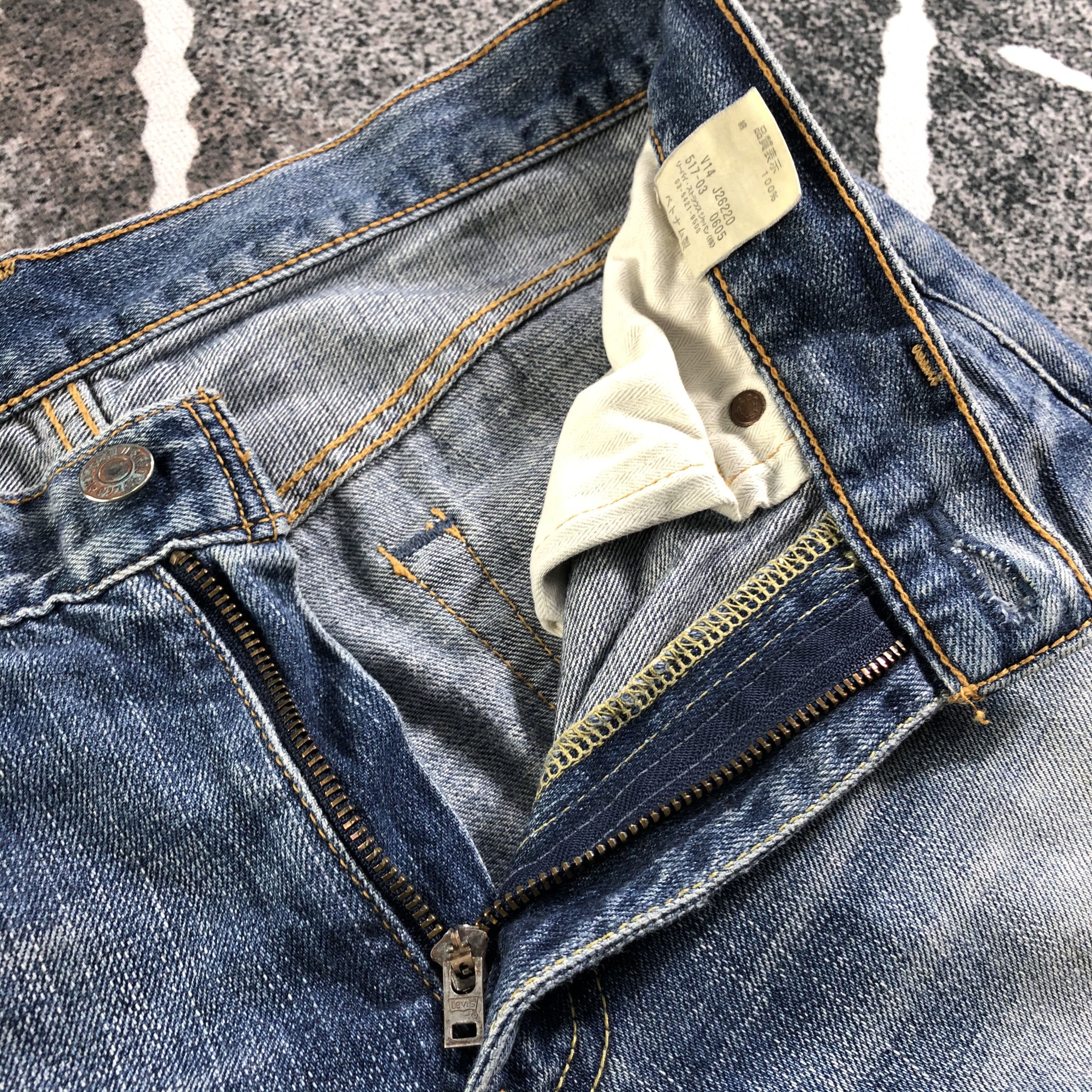 Levi's Vintage Levis 517 Jeans Distress Denim KJ2227 Size US 31 - 7 Thumbnail