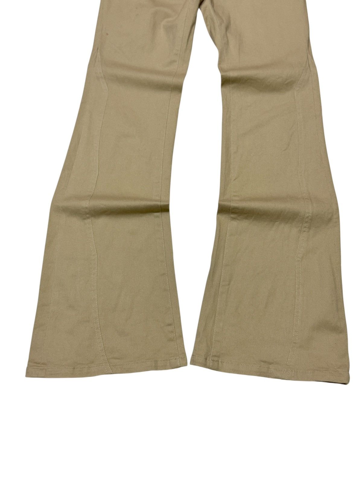 Tornado Mart Y2K Beige Flare Pants with Star Studded Cowboy Aesthetic Size US 26 / EU 42 - 8 Thumbnail