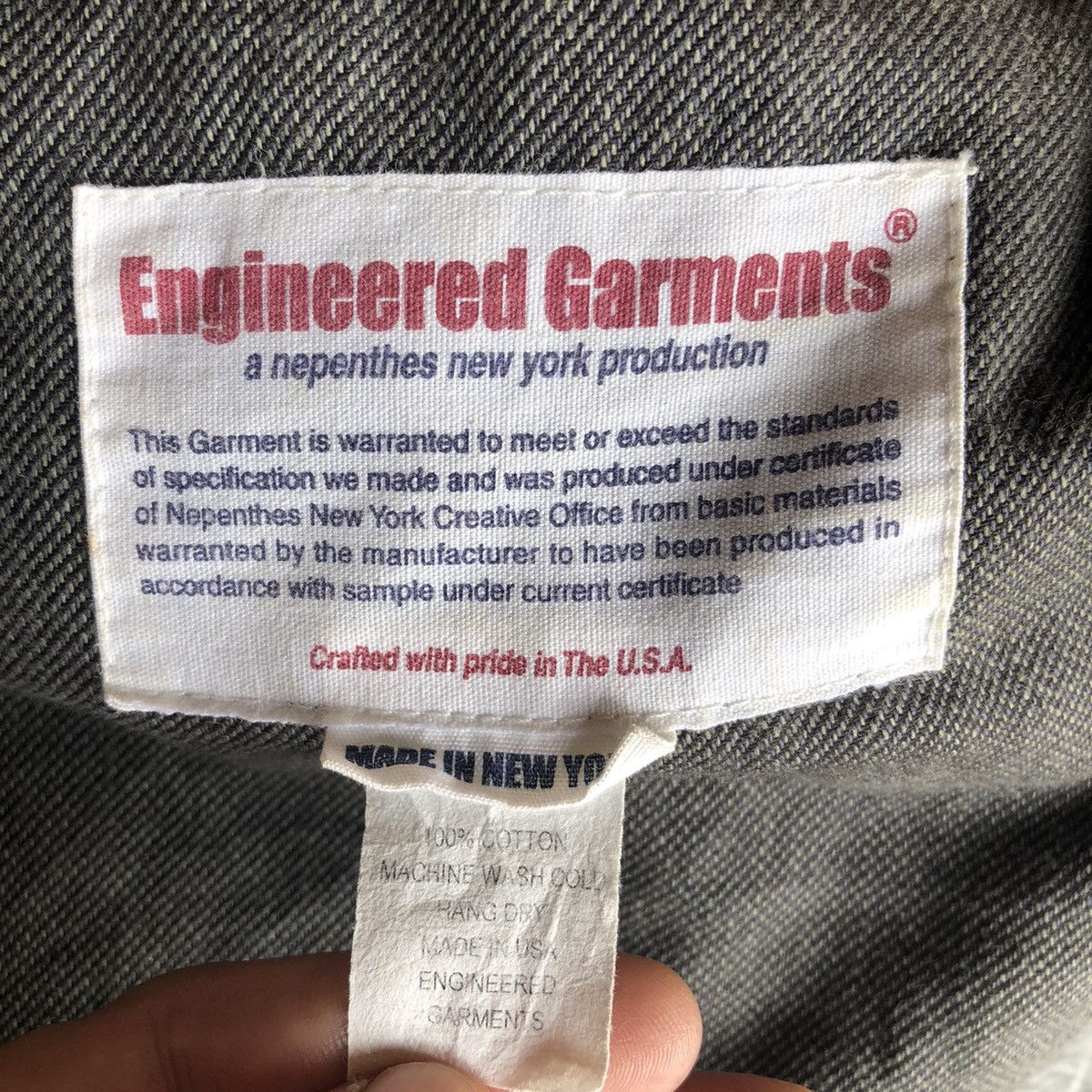 Engineered Garments Vintage Engineered Garments New York Denim Jacket Size US L / EU 52-54 / 3 - 17 Thumbnail