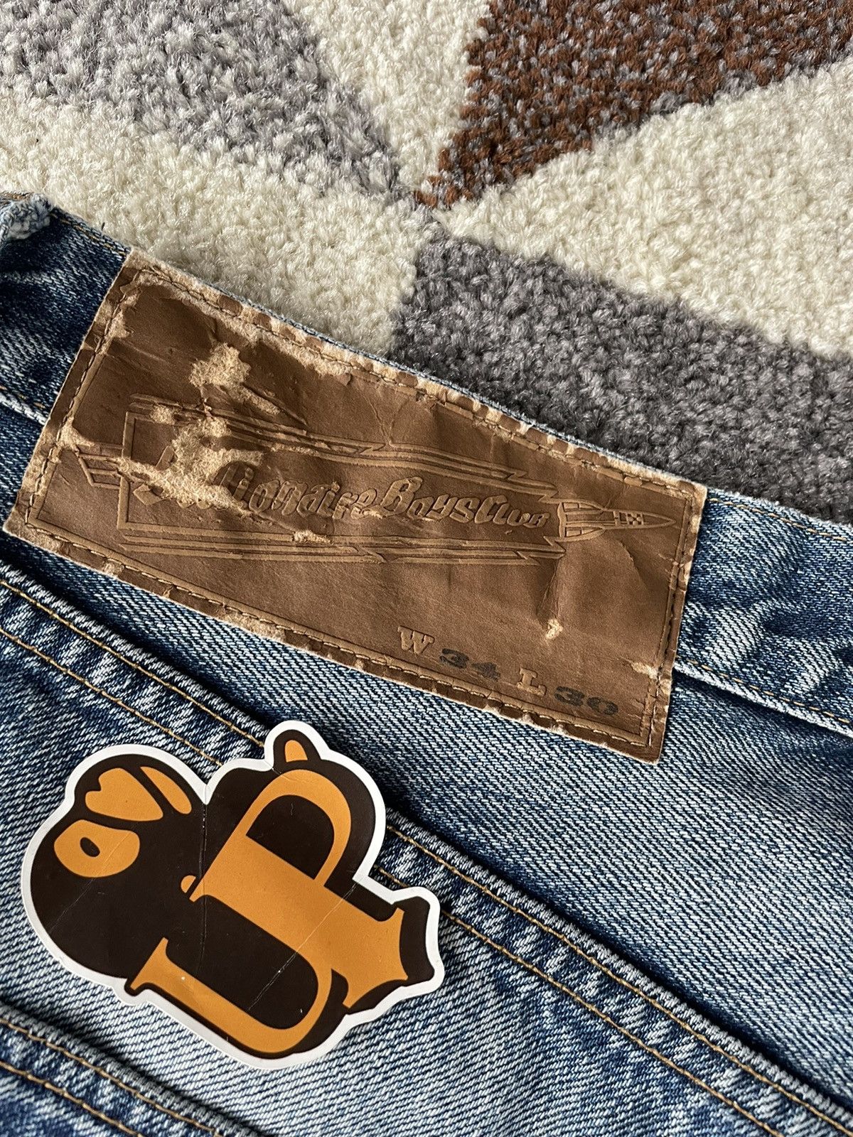 Billionaire Boys Club OG BBC Ice Cream Running Dog Denim Jeans Size US 30 / EU 46 - 8 Thumbnail