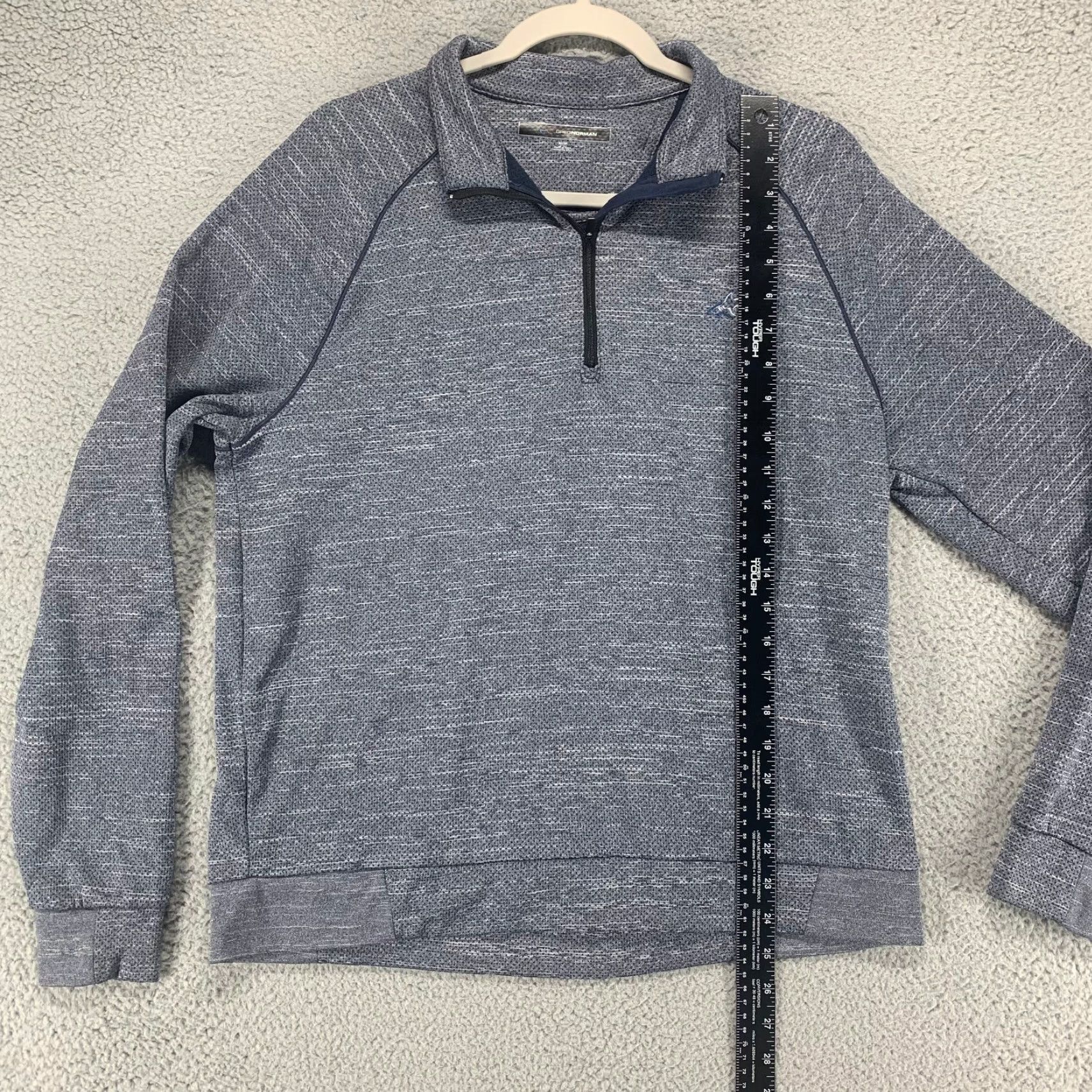 Vintage Greg Norman Mens Medium Gray Polyester Quarter Zip Pullover Sweater Size US M / EU 48-50 / 2 - 4 Thumbnail