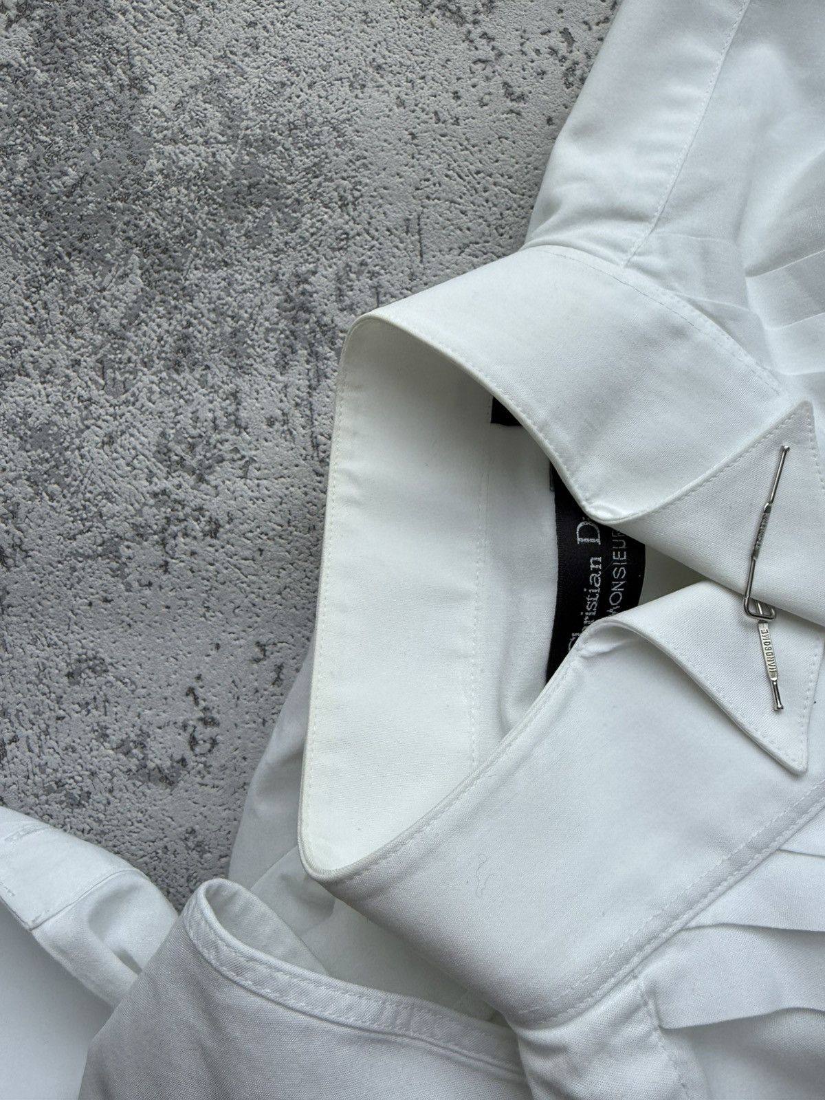 Christian Dior Monsieur Archive Christian Dior Vintage Avant Garde Shirt Size US L / EU 52-54 / 3 - 15 Thumbnail