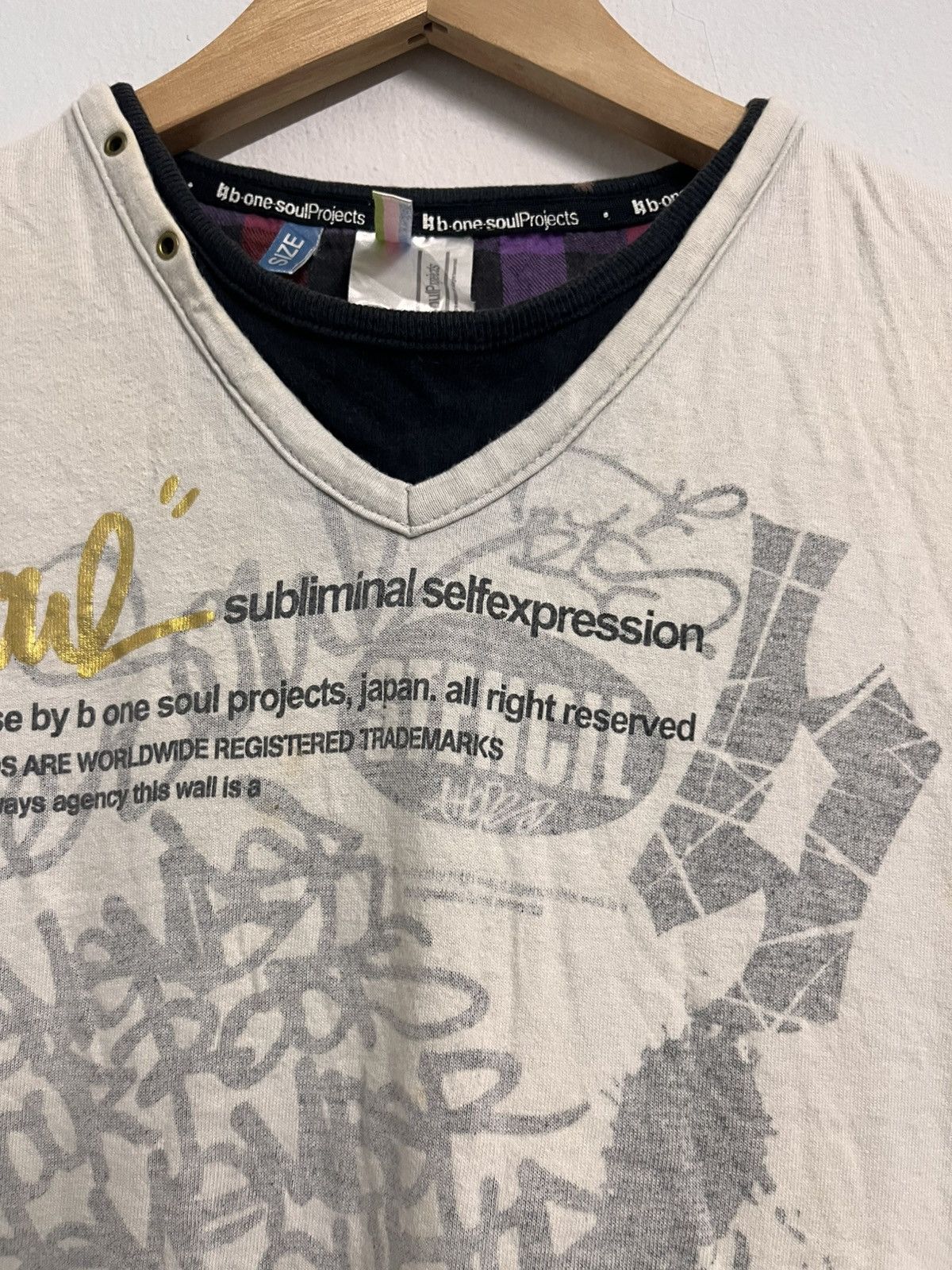 In The Attic 💥Y2K B One Soul Japanese Punk Brand Size US M / EU 48-50 / 2 - 6 Thumbnail
