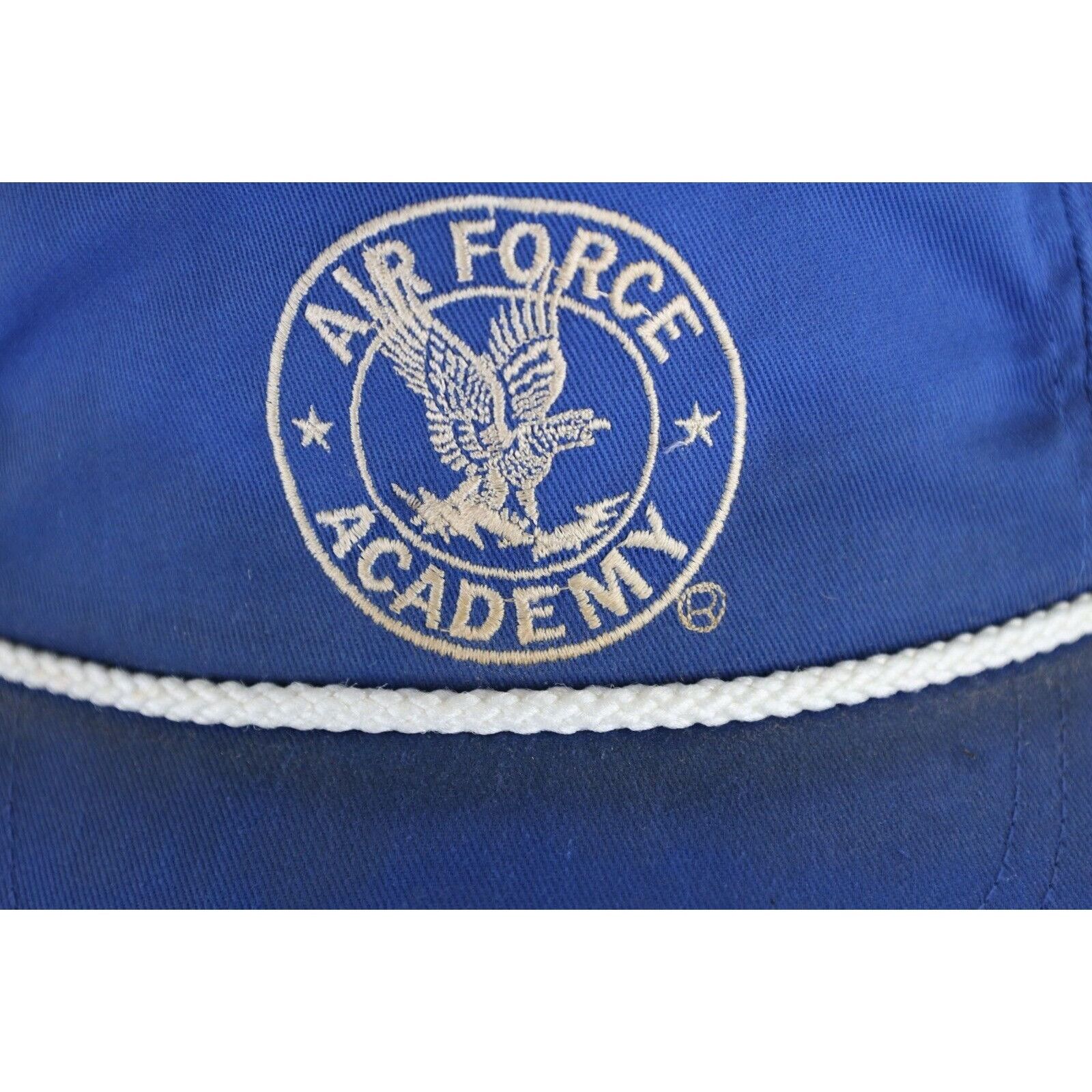 Vintage Vintage 80s Distressed Air Force Academy Leather Strap Hat Size ONE SIZE - 3 Thumbnail