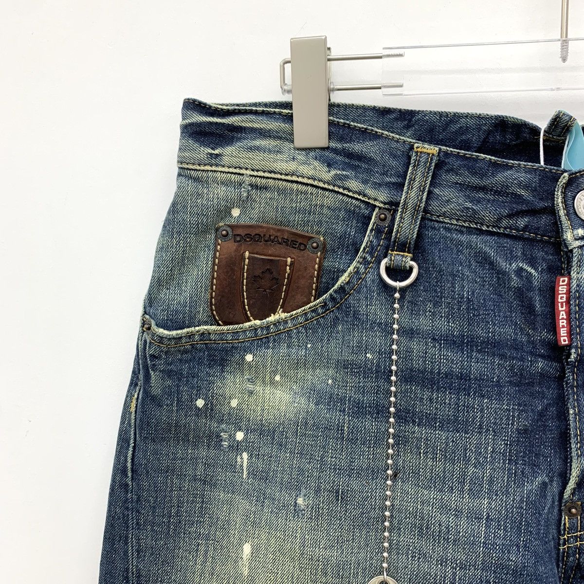 Dsquared2 Dsquared2 Dark Blue Vintage Distressed Casual Shorts K26WX Size 27" / US 4 / IT 40 - 3 Thumbnail