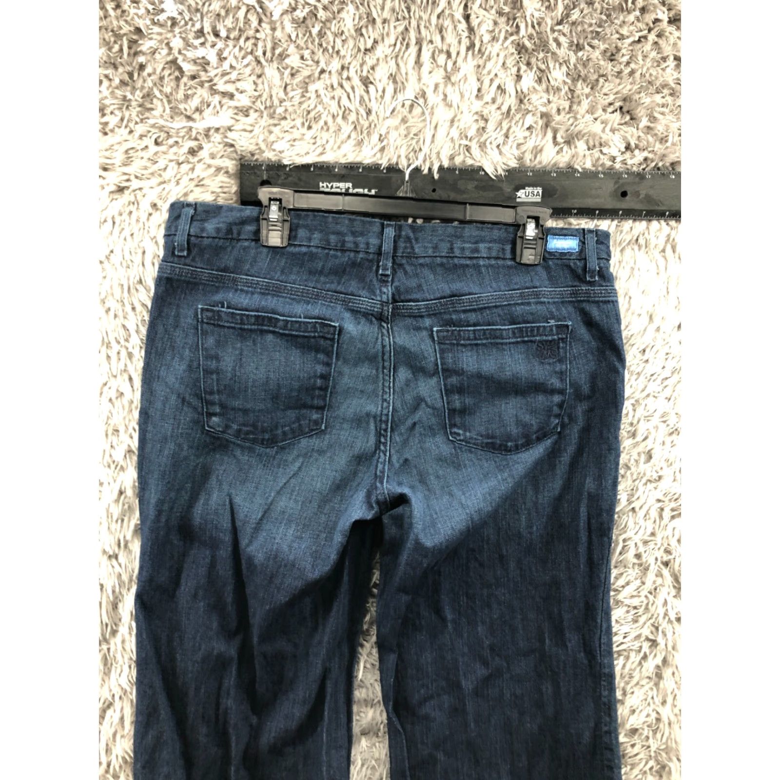 Vintage Simply Vera Wang Jeans Womens Size 16 Bootcut Dark Wash Blue Denim 5-Pocket Size 38" / US 16 / IT 52 - 7 Thumbnail