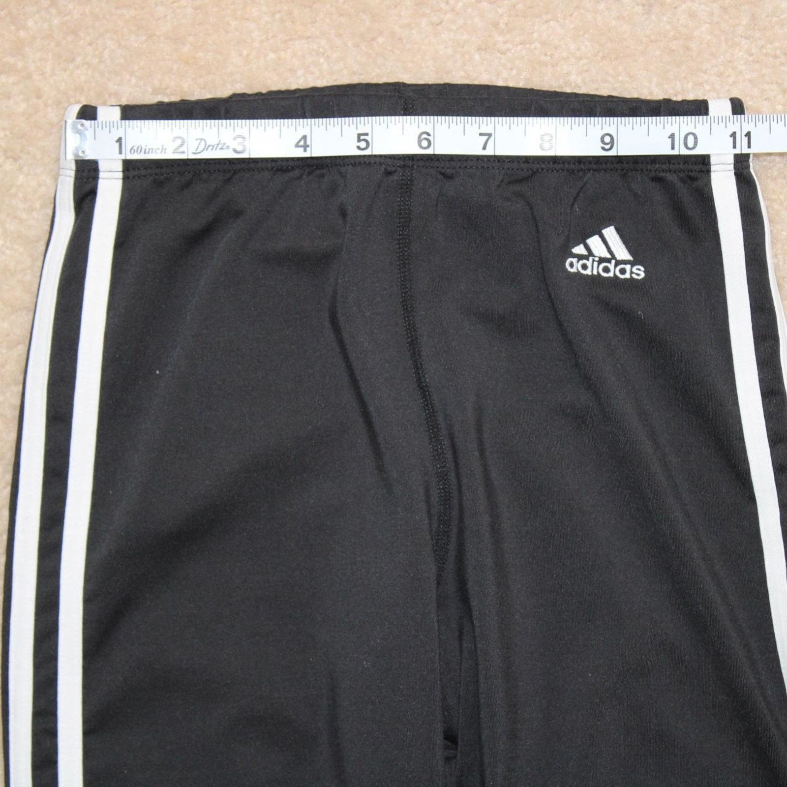 Adidas Y2K Black/White Adidas Climacool Striped Athletic Yoga Pants Size 30" / US 8 / IT 44 - 6 Thumbnail