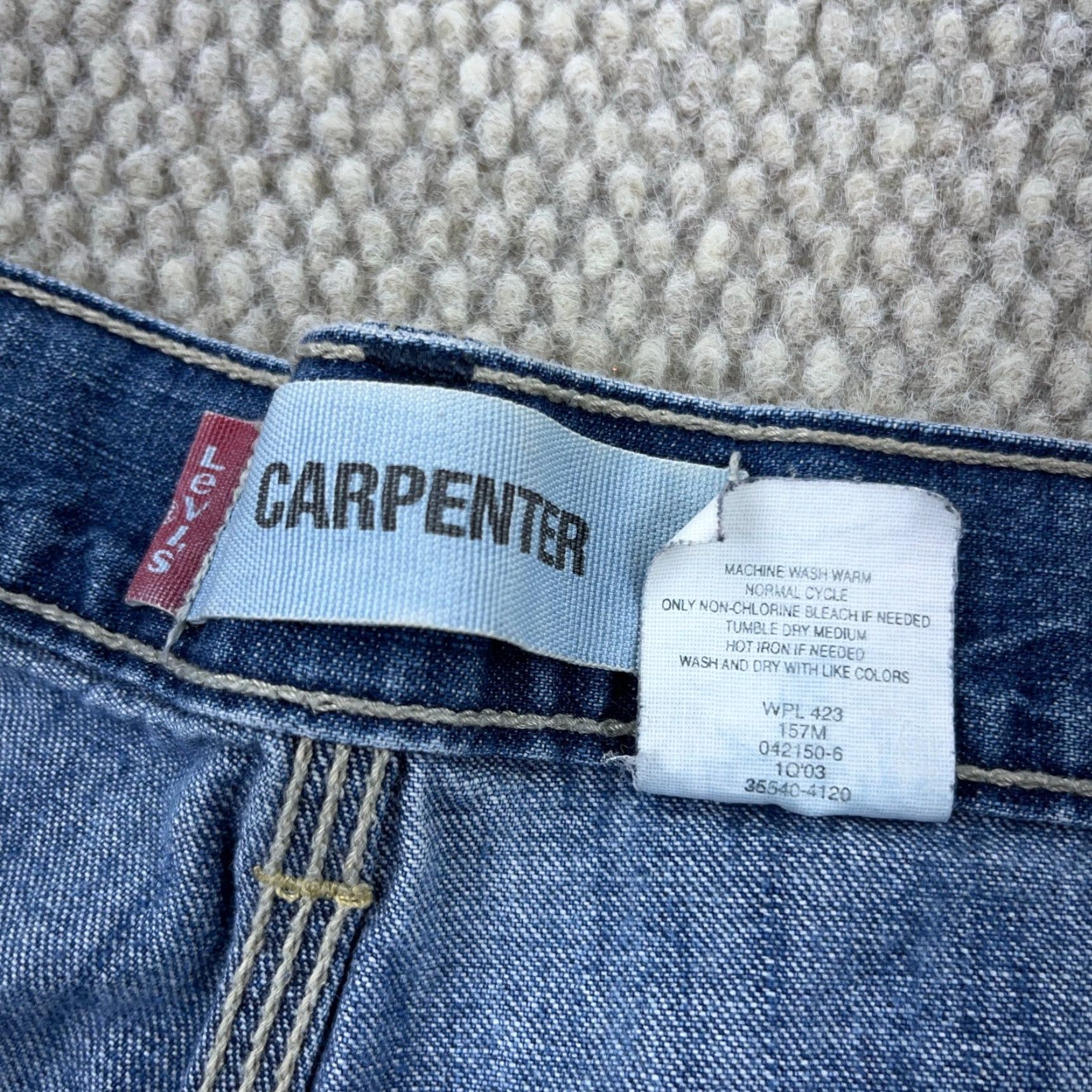 Levi's VINTAGE Levi's Shorts Men 38 Bermuda Denim 5-Pocket Relaxed Mid Blue Workwear Casual 90s Grunge Hip Hop Rockabilly 90s Mens Size US 38 / EU 54 - 4 Thumbnail