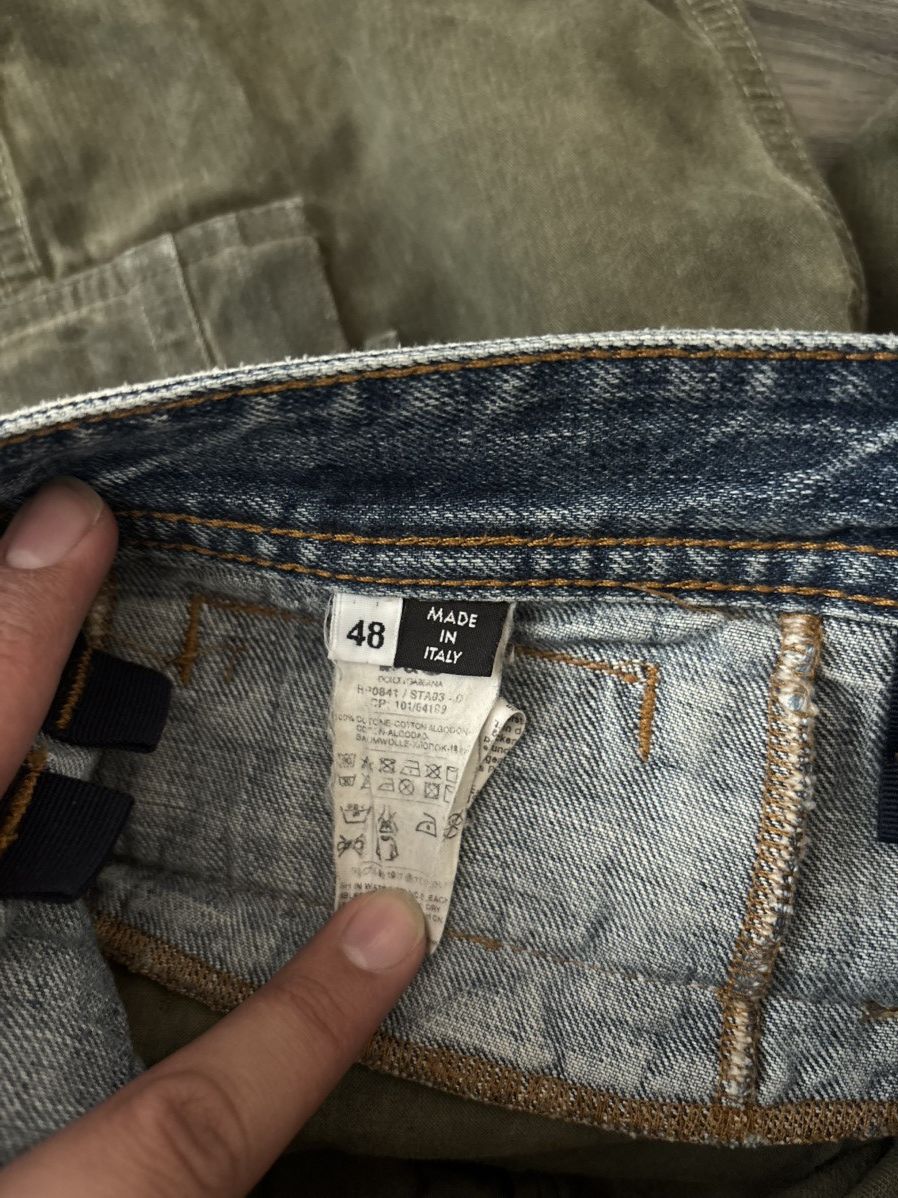 Dolce & Gabbana Dolce and gabbana double waisted cargo jean shorts Size US 32 / EU 48 - 6 Thumbnail