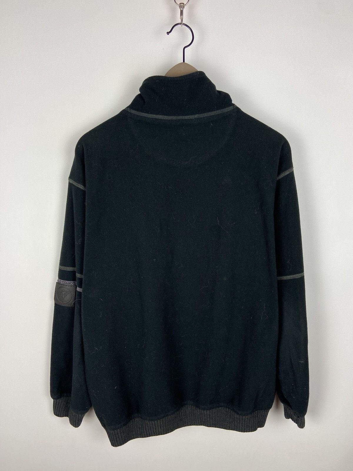 Carlo Colucci × Designer Carlo Colucci 1/4 Zip Mens Back Sweater Logo Long Sleeve Size US M / EU 48-50 / 2 - 2 Thumbnail