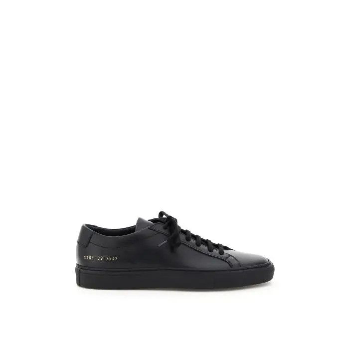 image of Common Projects O1S22I1N0424 Achilles Leather Sneakers In Black, Women's (Size 9)