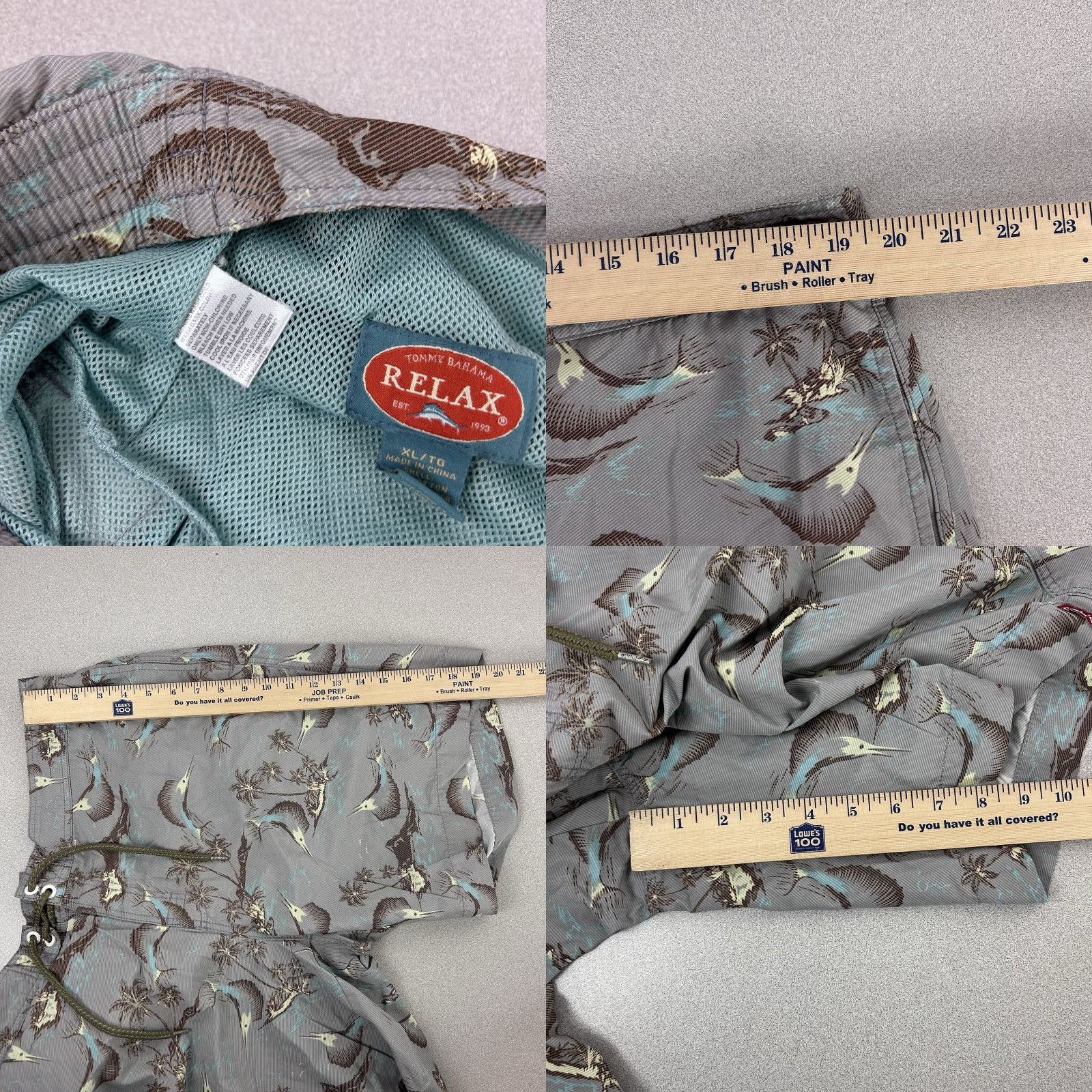 Tommy Bahama Tommy Bahama Relax Men's Swim Trunks Size XL Lined All Over Print Hawaiian Beach Trunks Mens XS? Size US 36 / EU 52 - 8 Thumbnail