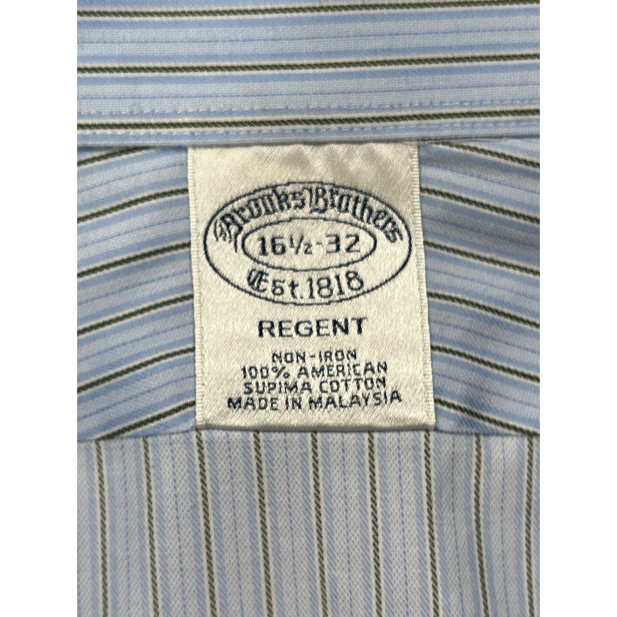 Brooks Brothers Brooks Brothers Mens Blue White Dress Shirt Size 16.5 32 SKU Size US L / EU 52-54 / 3 - 5 Thumbnail