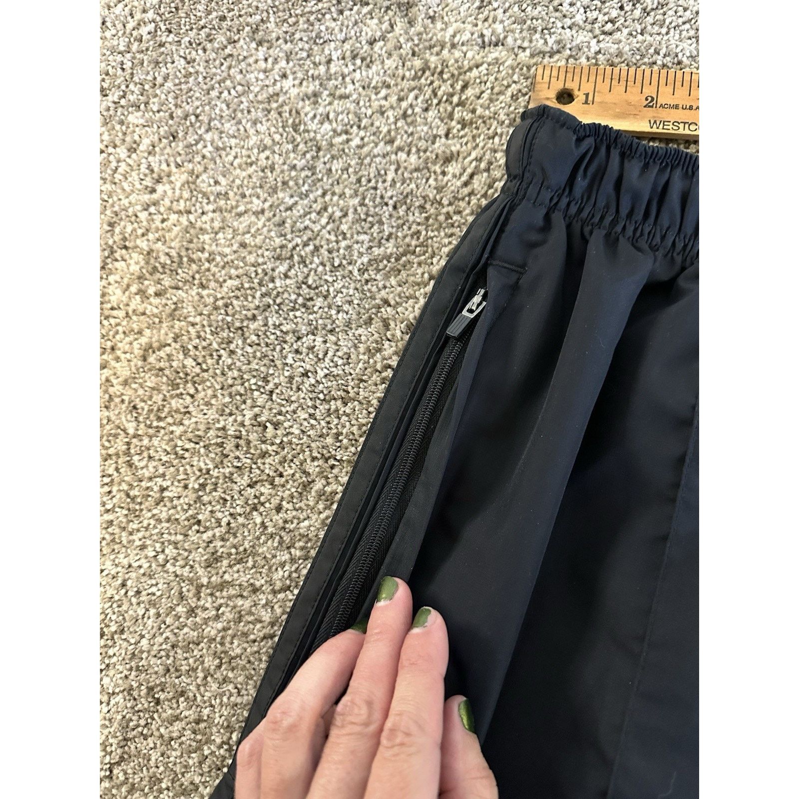 Adidas Vintage Y2K Adidas Pants Men Medium Black Windbreaker Size US 31 - 6 Thumbnail