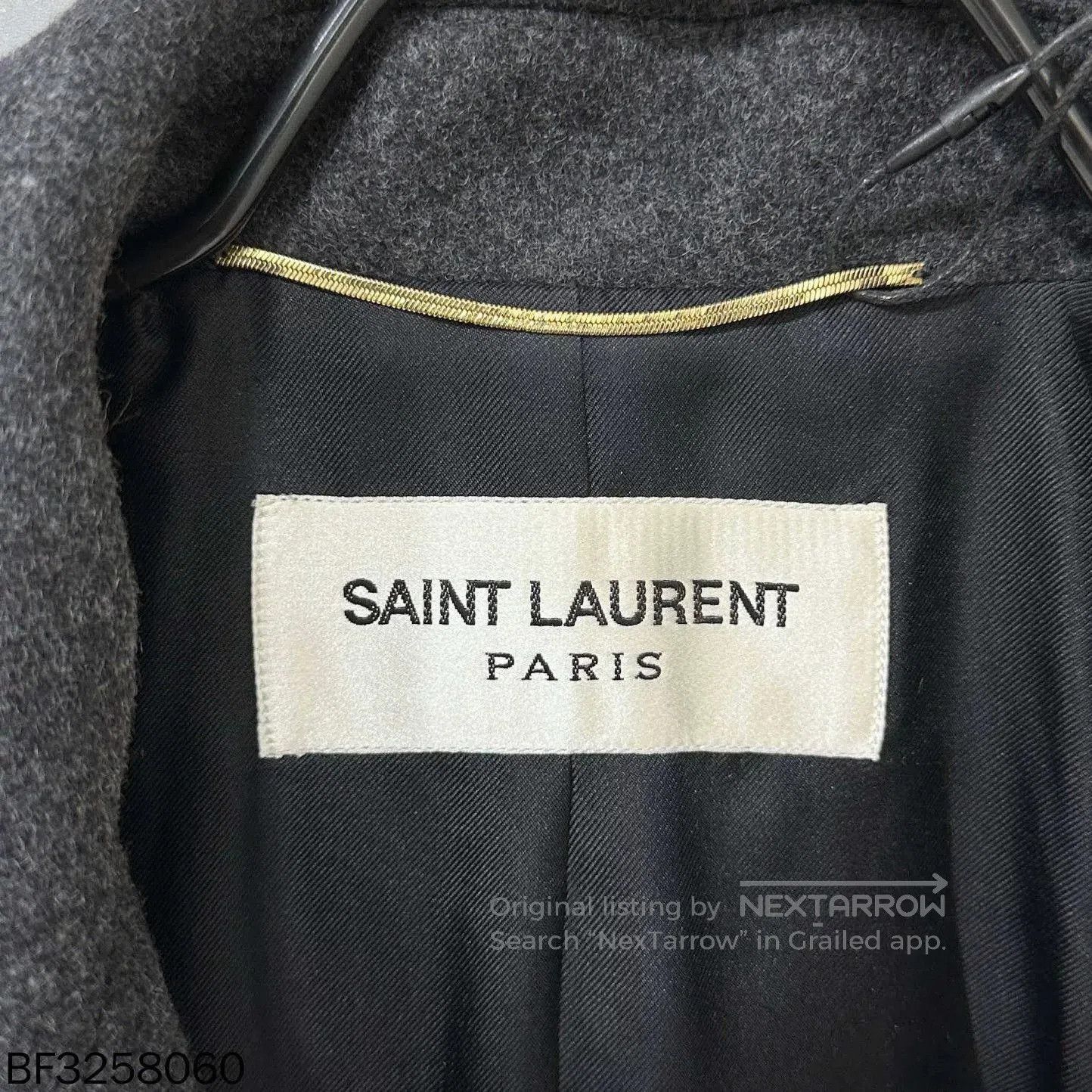 Saint Laurent Paris Saint Laurent Runway Navy Anchor Gold Button Coat. Size XS / US 0-2 / IT 36-38 - 6 Thumbnail