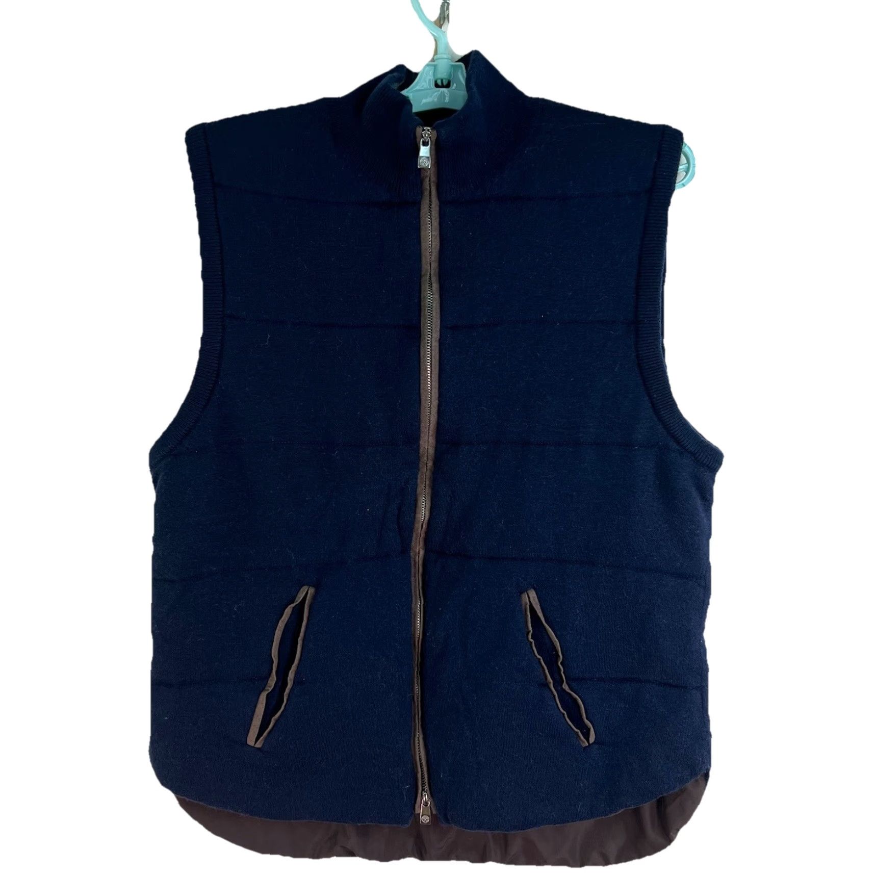 Hart Schaffner Marx Hart Schaffer Marx Merino Wool Puffer Vest Men’s Size M Blue Size US M / EU 48-50 / 2 - 2 Thumbnail