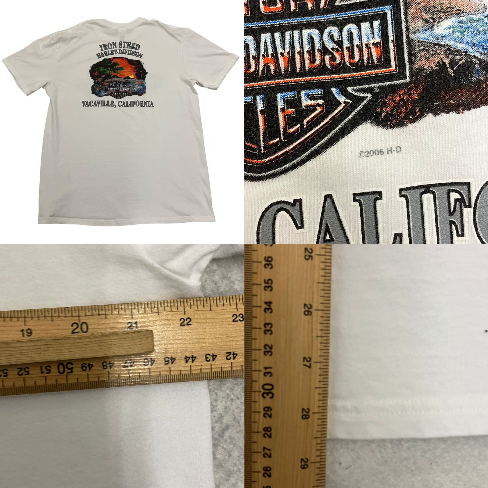 Harley Davidson VINTAGE Harley Davidson T Shirt Mens XL White 2008 Motorcycle Biker Graphic Tee Size US XL / EU 56 / 4 - 8 Thumbnail