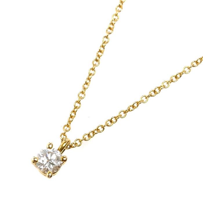 Tiffany & Co. Tiffany & Co. Tiffany&Co. Solitaire Au750 Diamond Necklace Precious Metal Necklace DUTY FREE for USA Size ONE SIZE - 1 Thumbnail