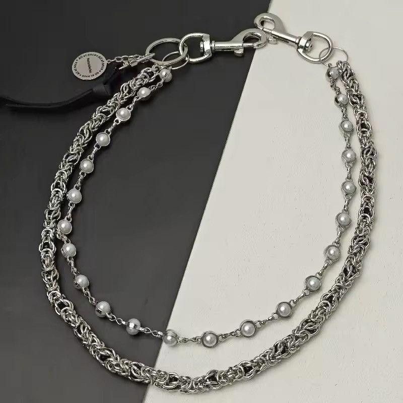 Jewelry 2 Layer Natural Echo Pearled Wallet Chain Size ONE SIZE - 5 Thumbnail