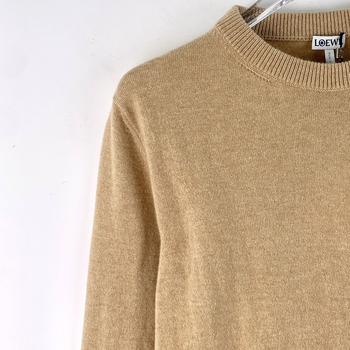 Loewe Loewe Brown Hollow Out Wool Long Sleeve Knit Sweater K26WX Size M / US 6-8 / IT 42-44 - 3 Thumbnail