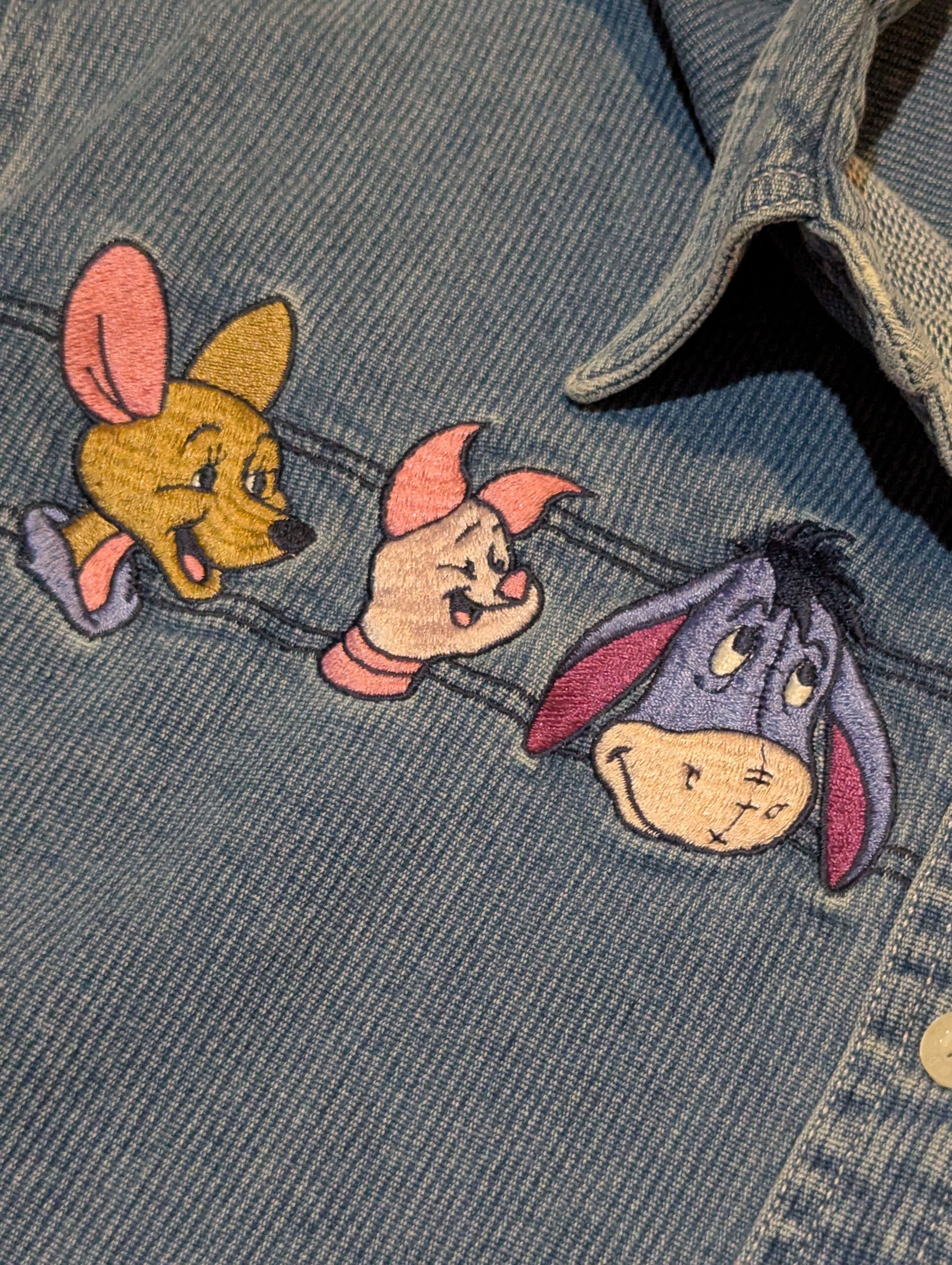 Disney Vintage Winnie The Pooh Embroidery Pinwale Corduroy Size US M / EU 48-50 / 2 - 5 Thumbnail