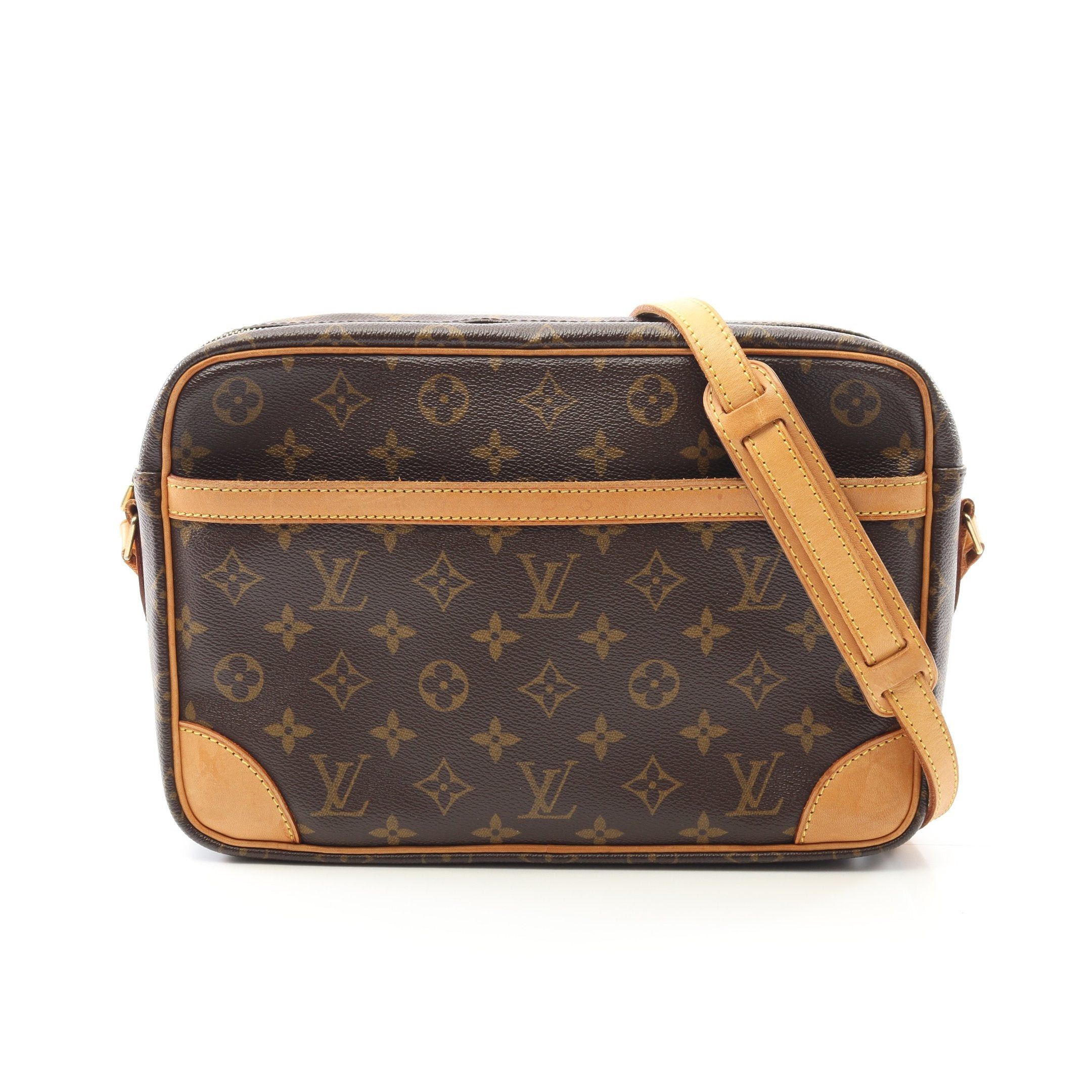 Louis Vuitton Trocadero 30 Monogram Shoulder Bag Leather Brown, Women's