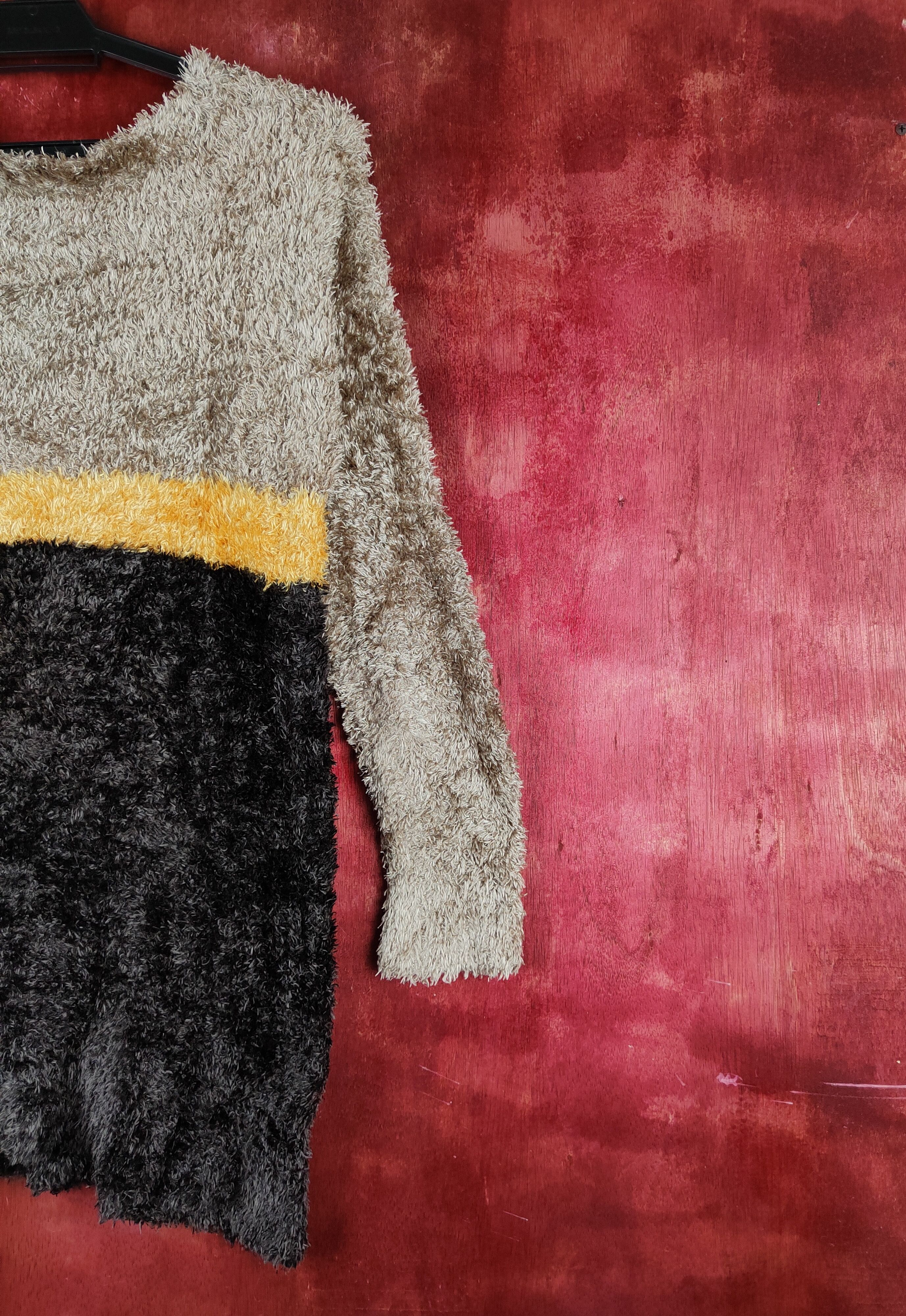 Japanese Brand × Vintage Artists Design by Persodea Brown Fur Mohair Knitwear Size M / US 6-8 / IT 42-44 - 8 Thumbnail