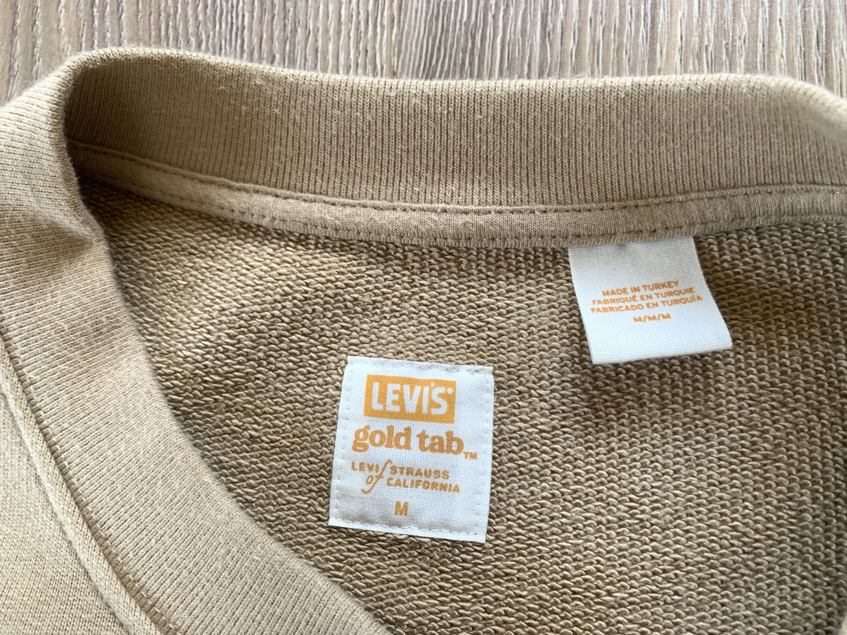 Levi's Levi's Gold Tab Crewneck Beige Sweatshirt Size US M / EU 48-50 / 2 - 6 Thumbnail
