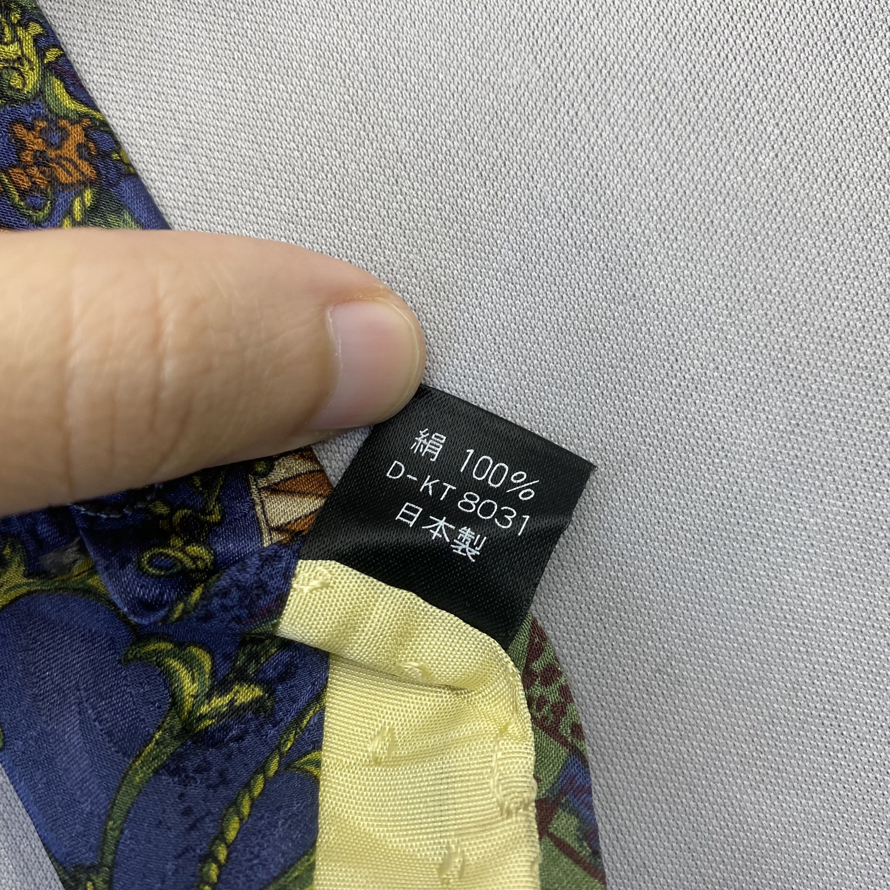Carven Vintage Carven SILK Necktie Cravate Pure Silk Neck Tie Size ONE SIZE - 8 Thumbnail