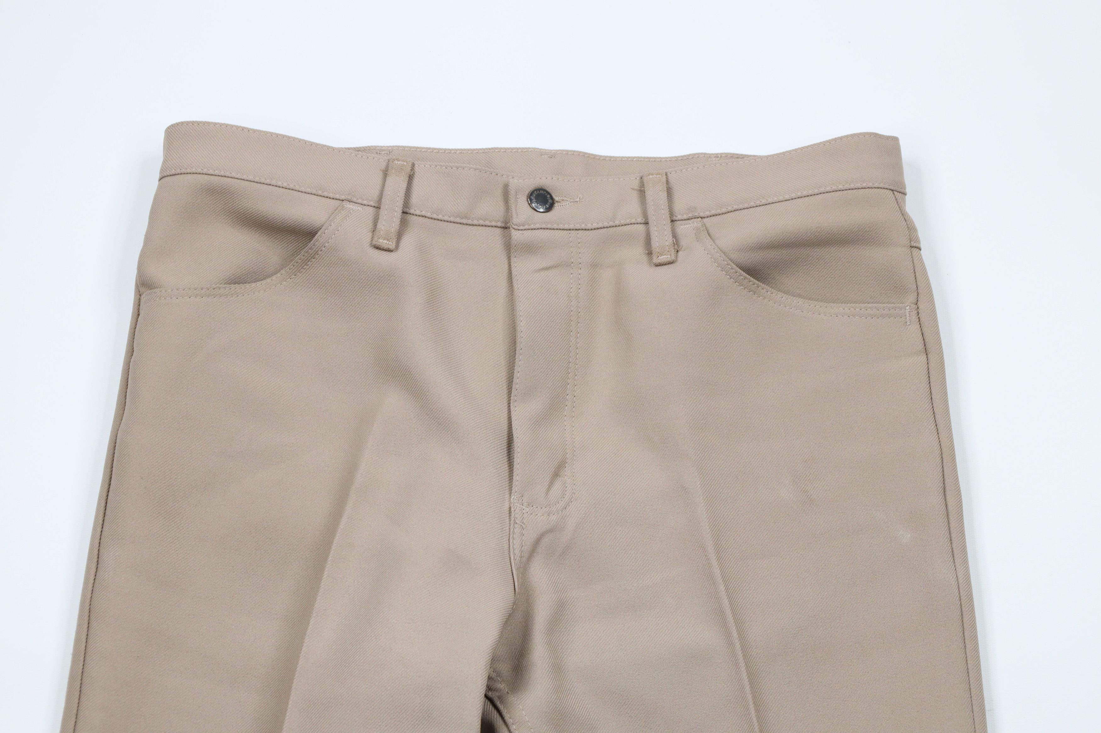 Vintage × Wrangler Vintage 90s Wrangler Knit Flared Bootcut Chino Pants Beige Size US 36 / EU 52 - 2 Thumbnail