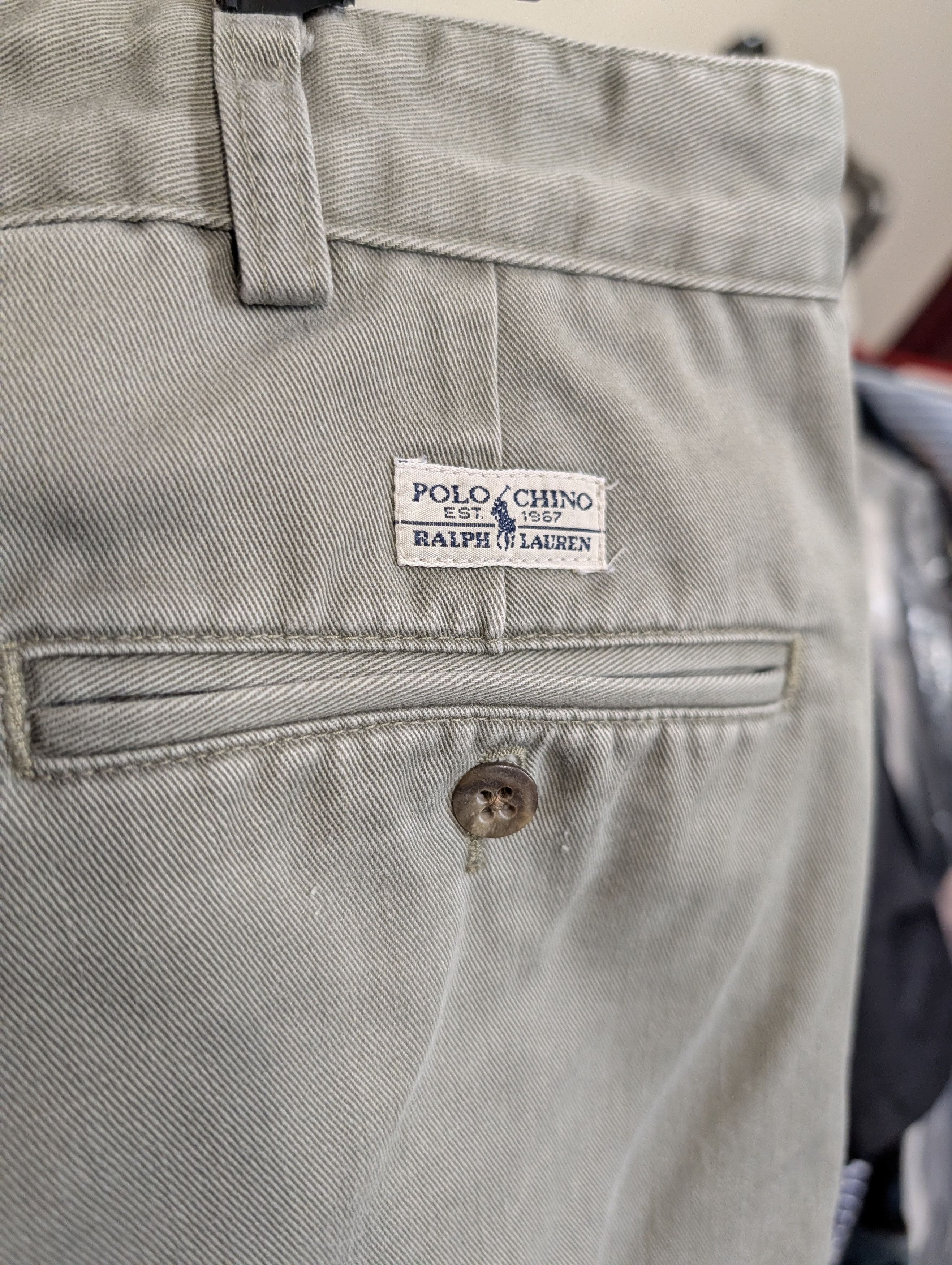 Polo Ralph Lauren Vintage MiUSA light gray/olive Polo Chino cotton pants Size US 38 / EU 54 - 7 Thumbnail