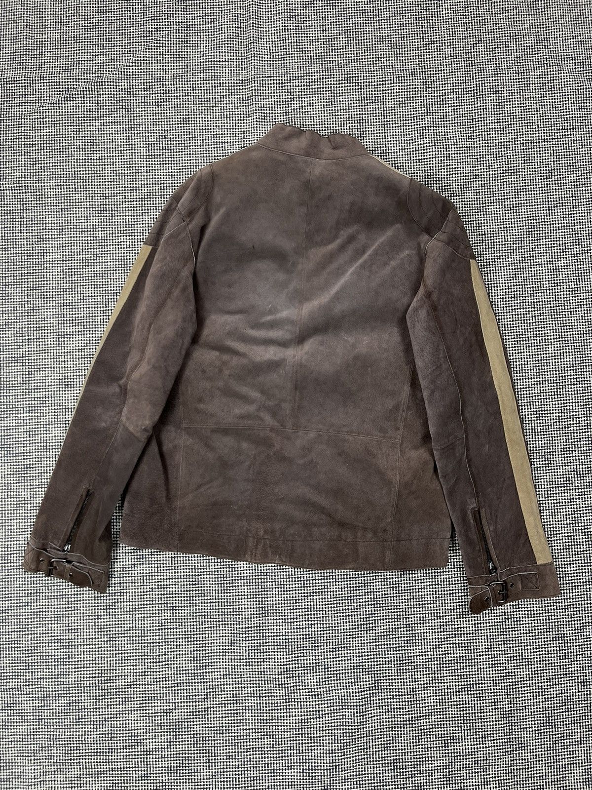 Vintage ➕ vintage y2k brown pig leather moto style racing jacket Size US L / EU 52-54 / 3 - 3 Thumbnail