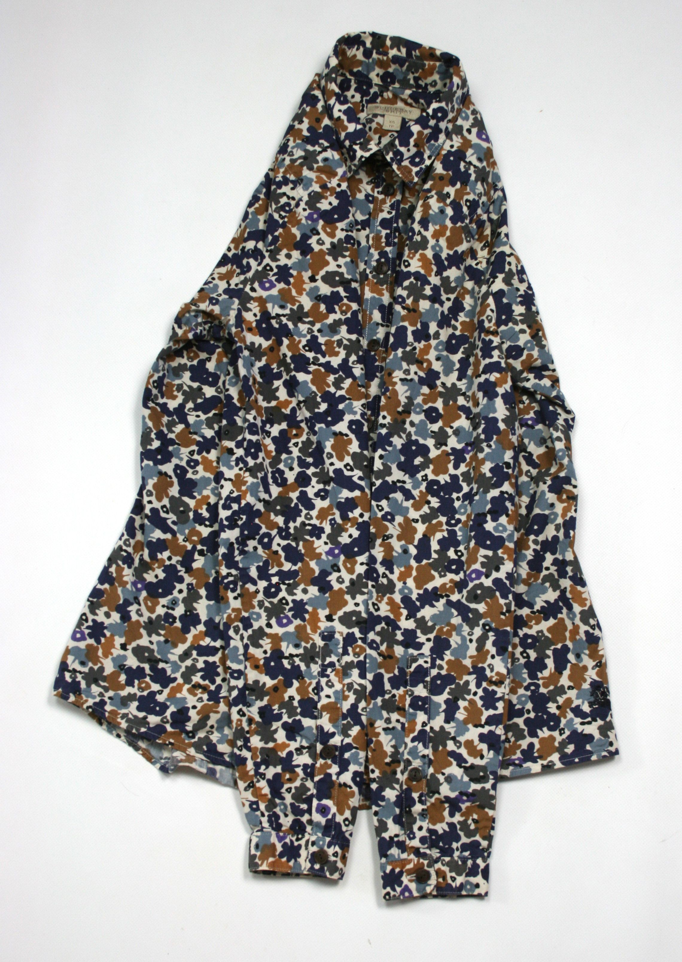 Burberry Brit Floral Printed Shirt Size XS / US 0-2 / IT 36-38 - 6 Thumbnail