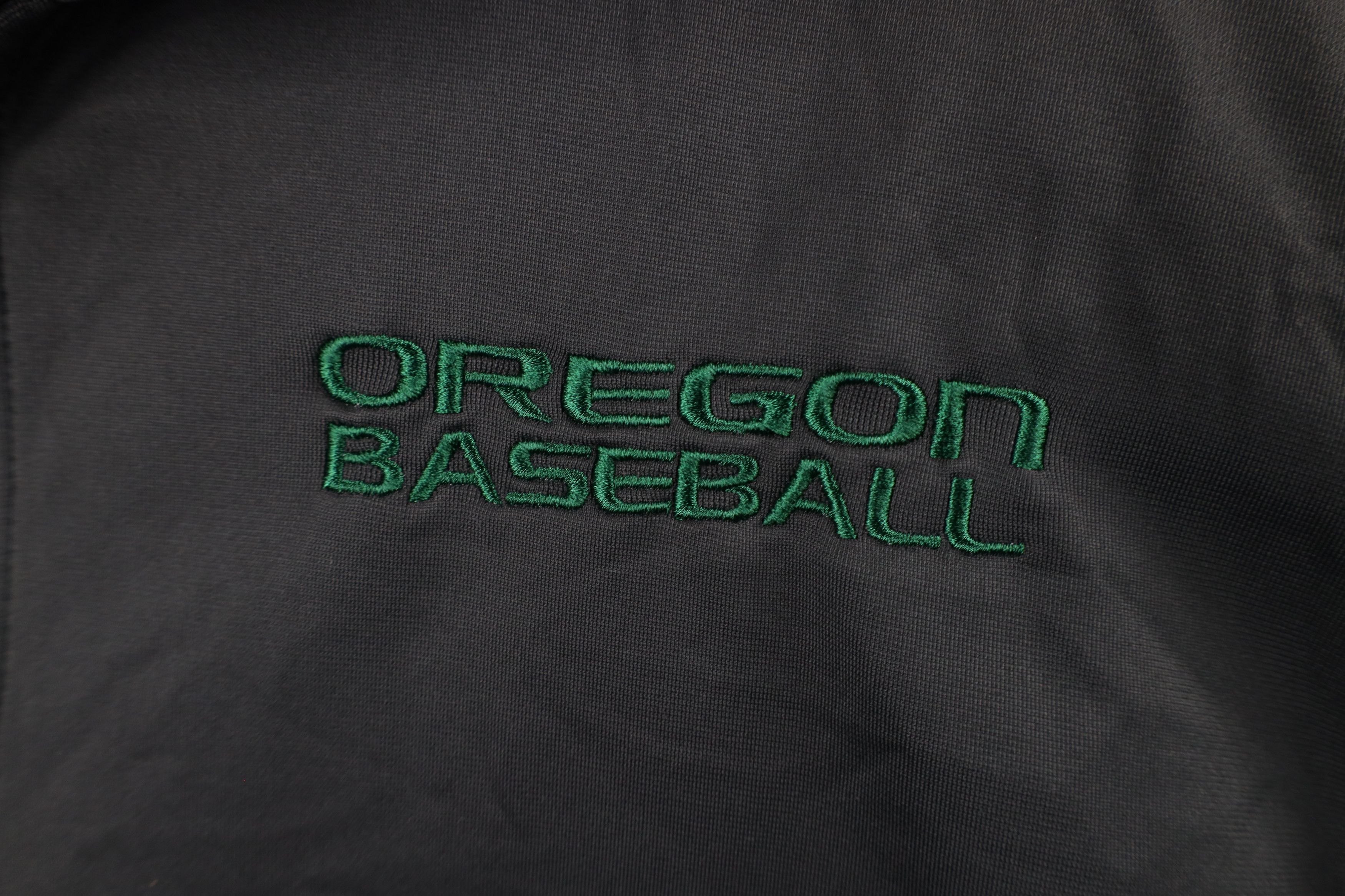 Nike × Vintage Nike University of Oregon Baseball Half Zip Sweater Gray Size US XL / EU 56 / 4 - 5 Thumbnail