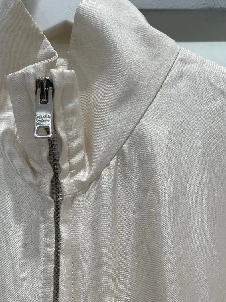 Prada Prada Iron triangle silk zipper jacket 2501-Nextarrow Size US XS / EU 42 / 0 - 6 Thumbnail