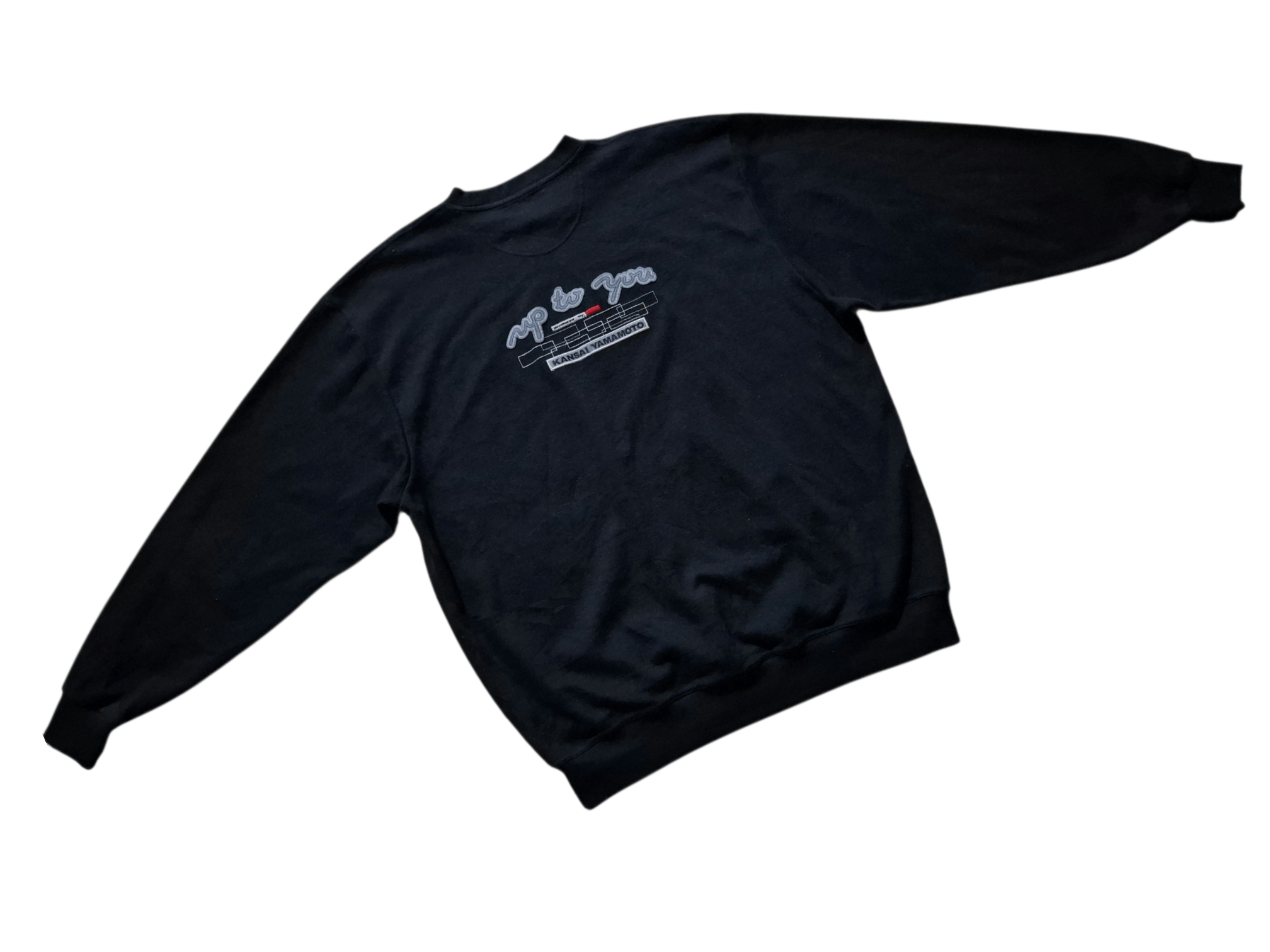 Kansai Yamamoto KANSAI YAMAMOTO "Up To You" Vintage Black Sweatshirt Jumper Size US XL / EU 56 / 4 - 12 Thumbnail