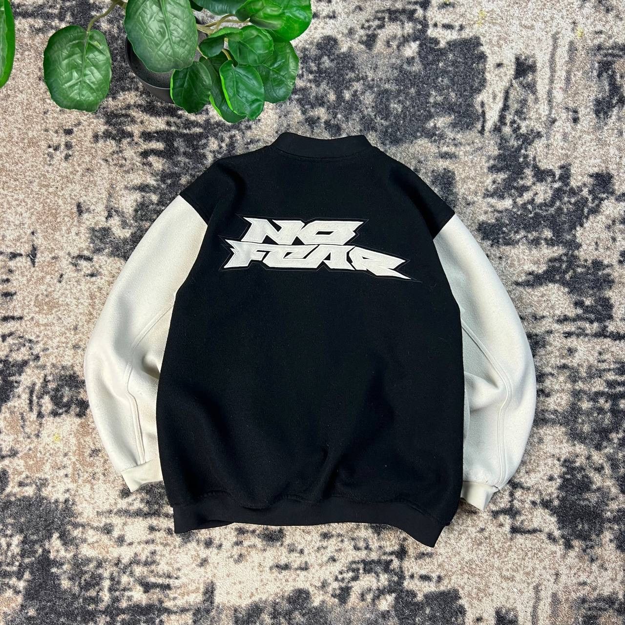 No Fear No fear x H&M Big Embroidered Logo Varsity Bomber Jacket Size US M / EU 48-50 / 2 - 1 Thumbnail