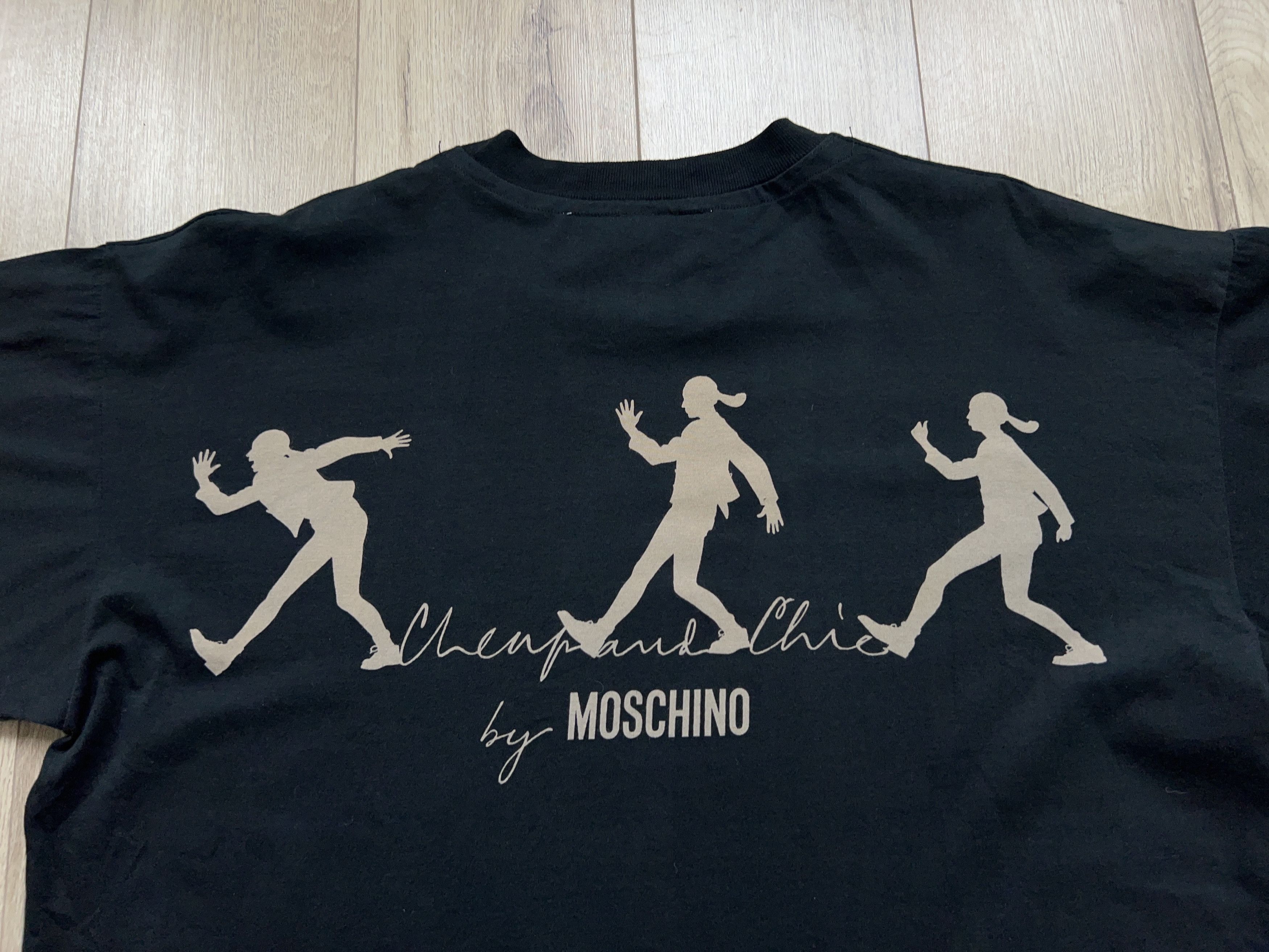 Moschino Cheap and Chic Big Logo T Shirt Tee Size XL Made in Italy Size US XL / EU 56 / 4 - 9 Thumbnail